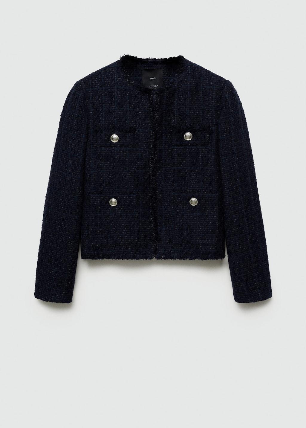 Mango black tweed jacket 2025