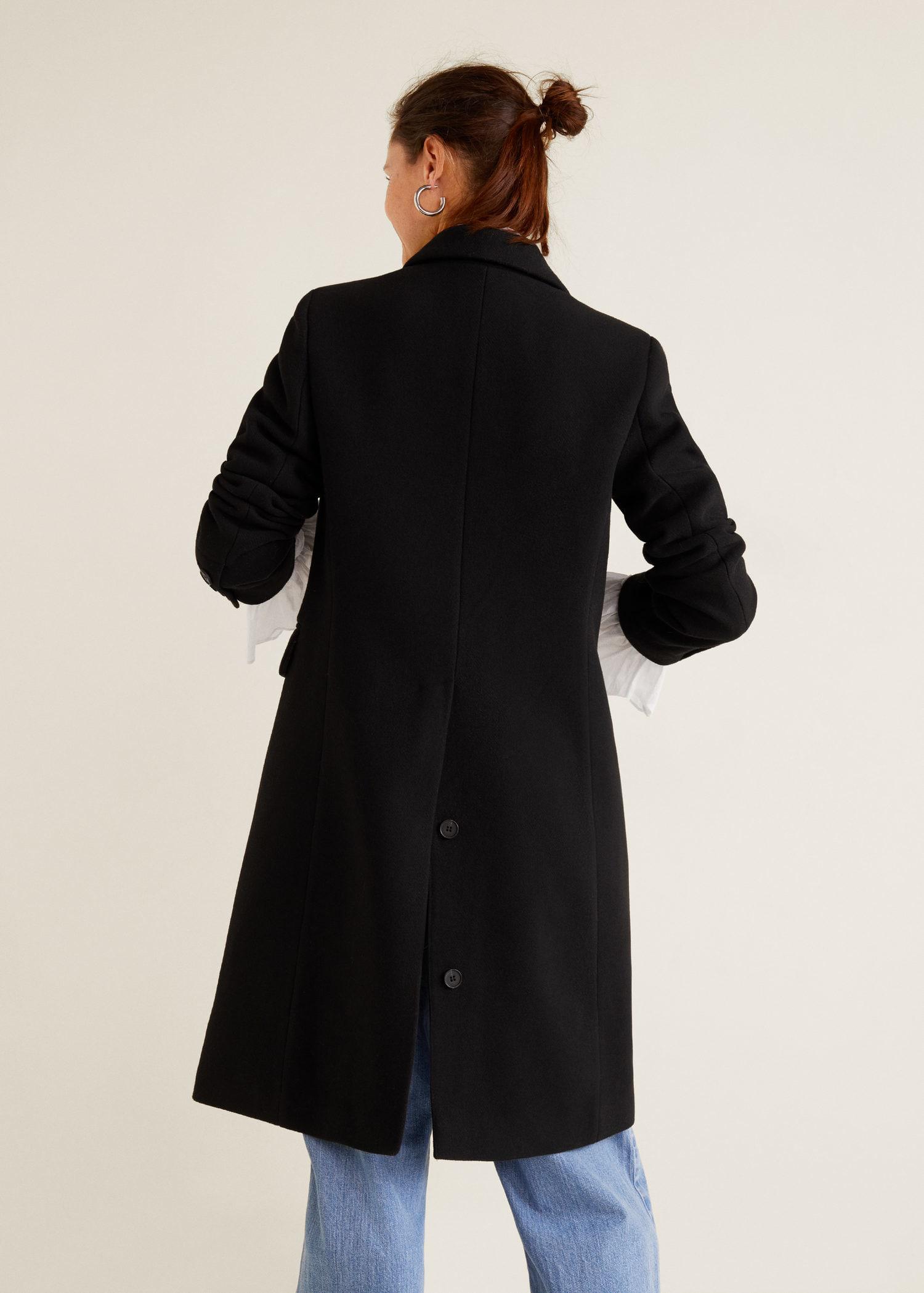 structured wool coat