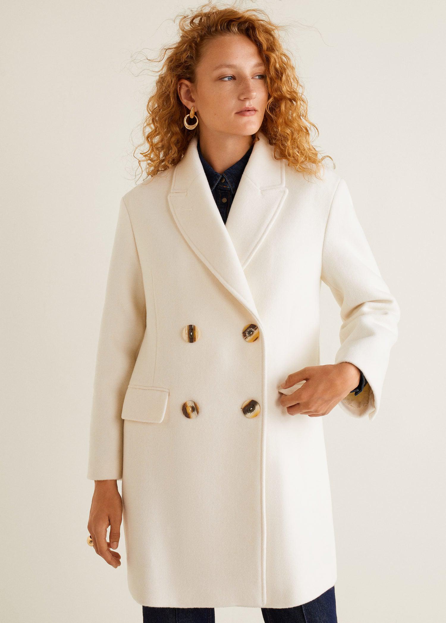 mango white coat