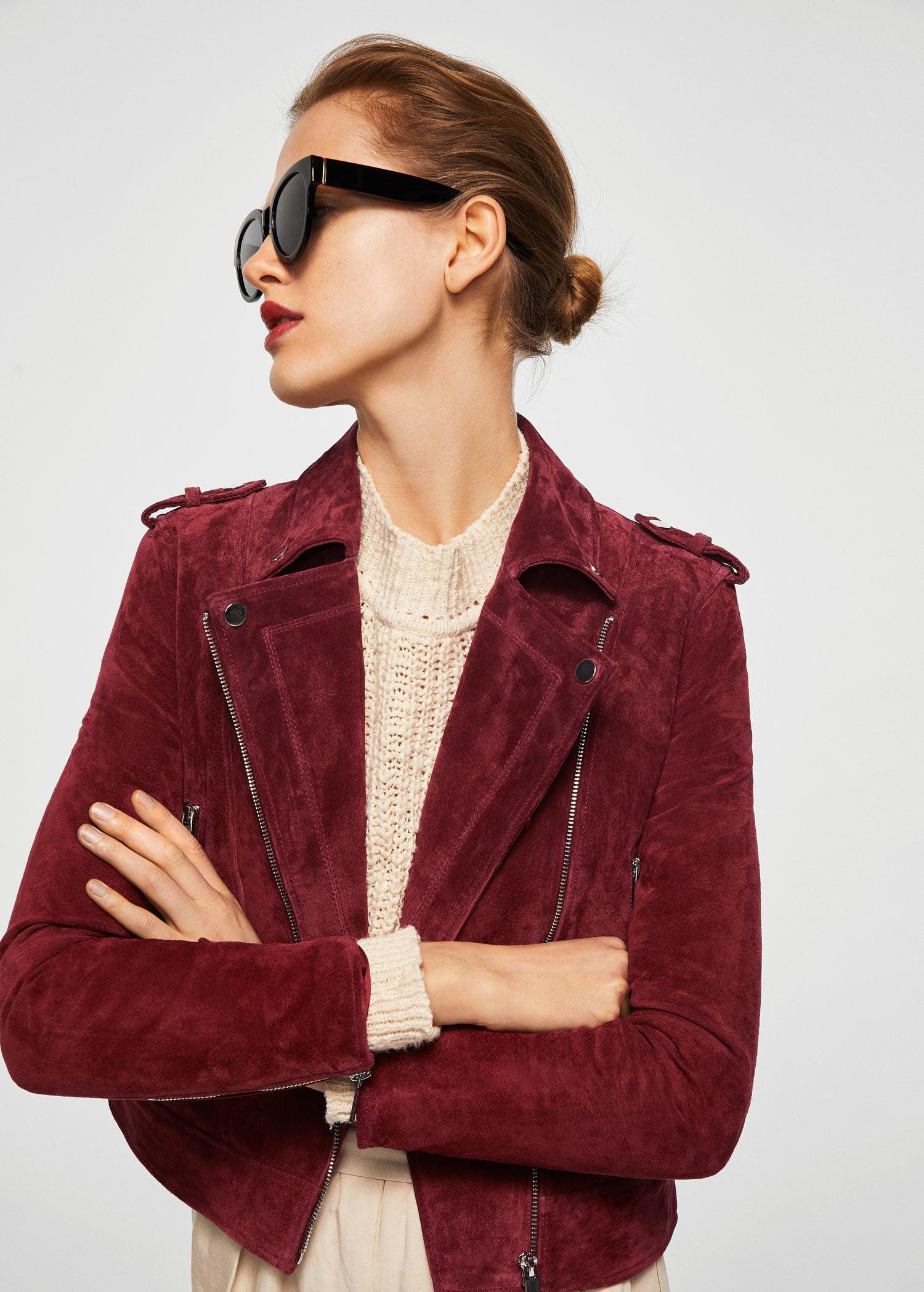 mango suede biker jacket