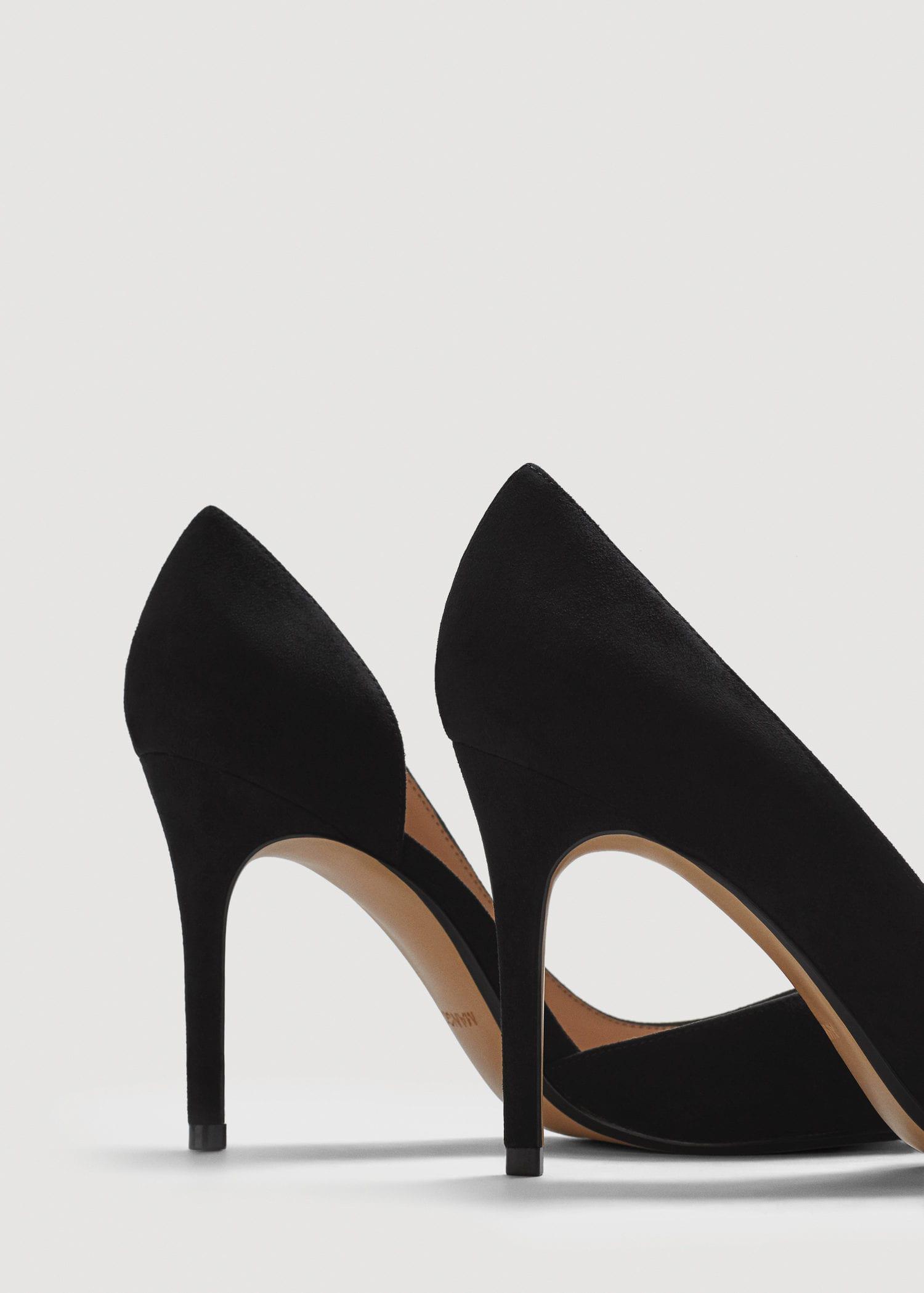 mango black heels