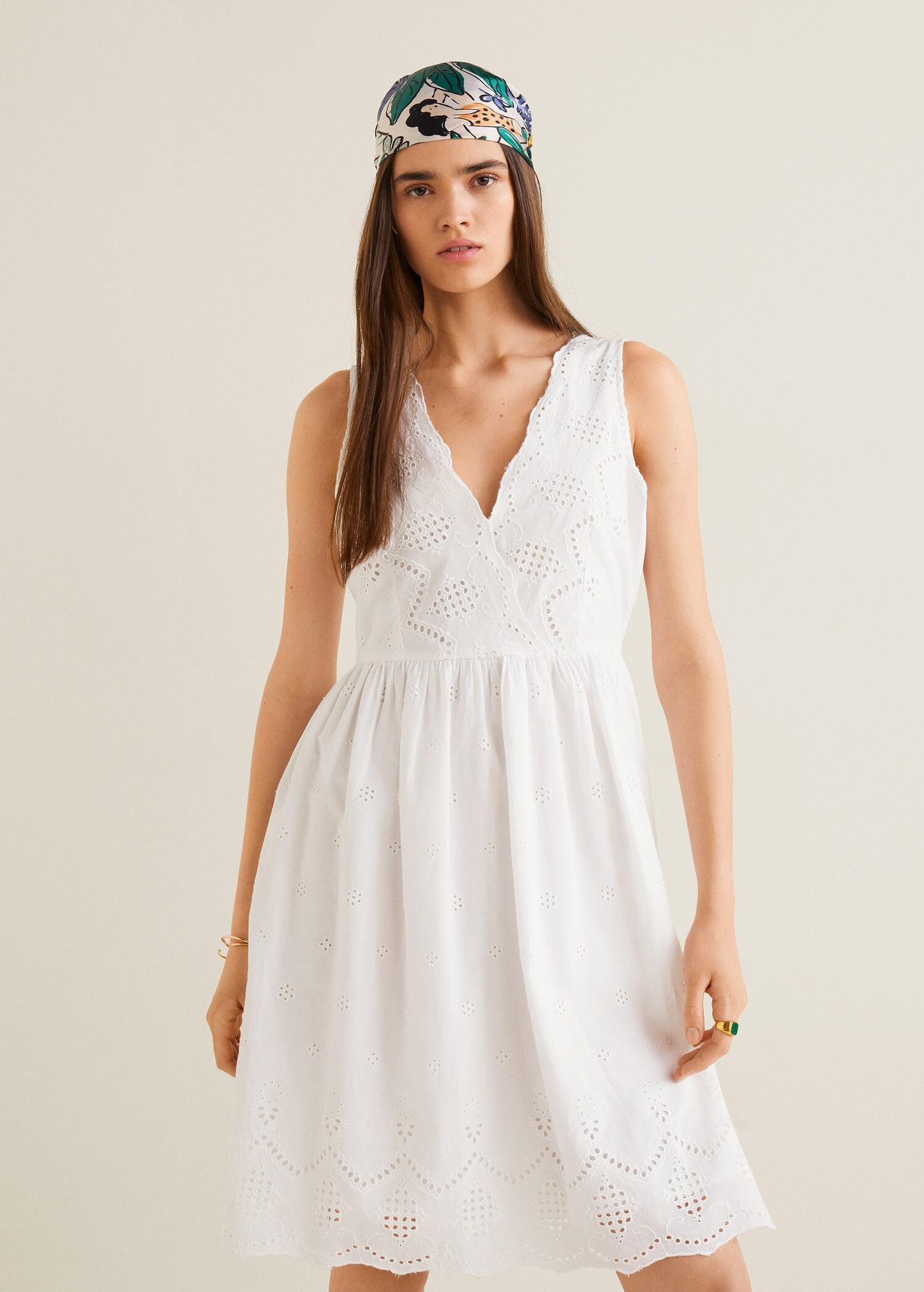 mango back bow dress