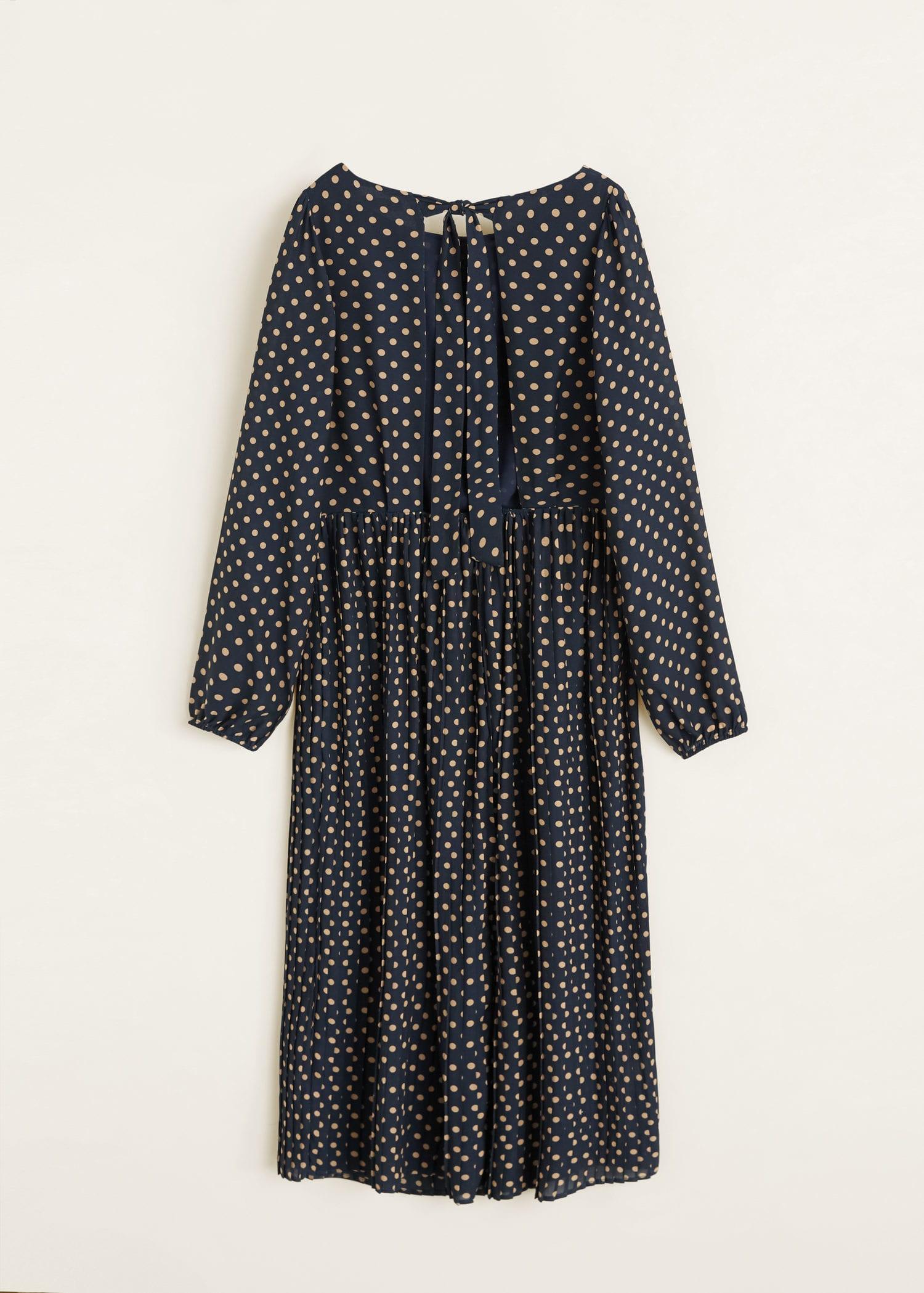 <b>Mango</b> Lace Polka-dot Pleated <b>Dress</b> in. <b>mango</b> blue polka dot <b>dress</b>. 