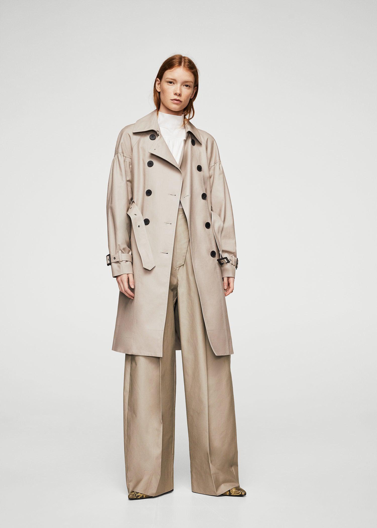 mango oversized trench