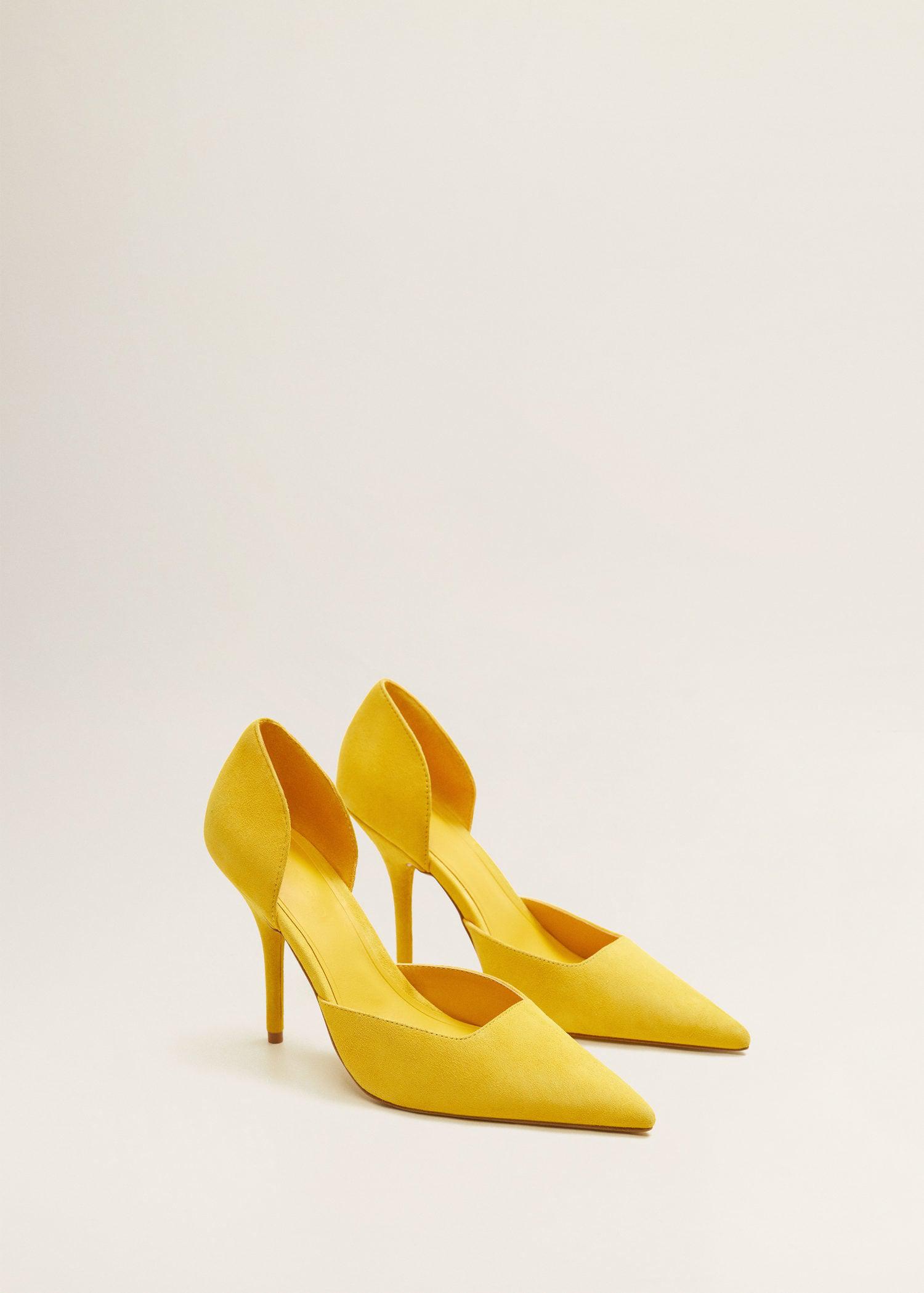 mango yellow shoes