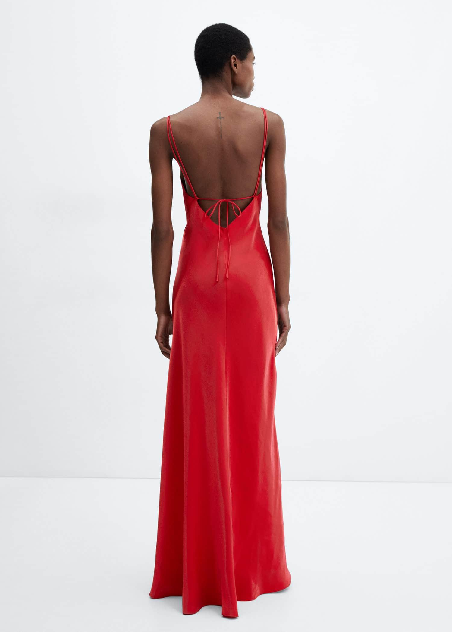 Mango Satin Camisole Dress in Red Lyst UK