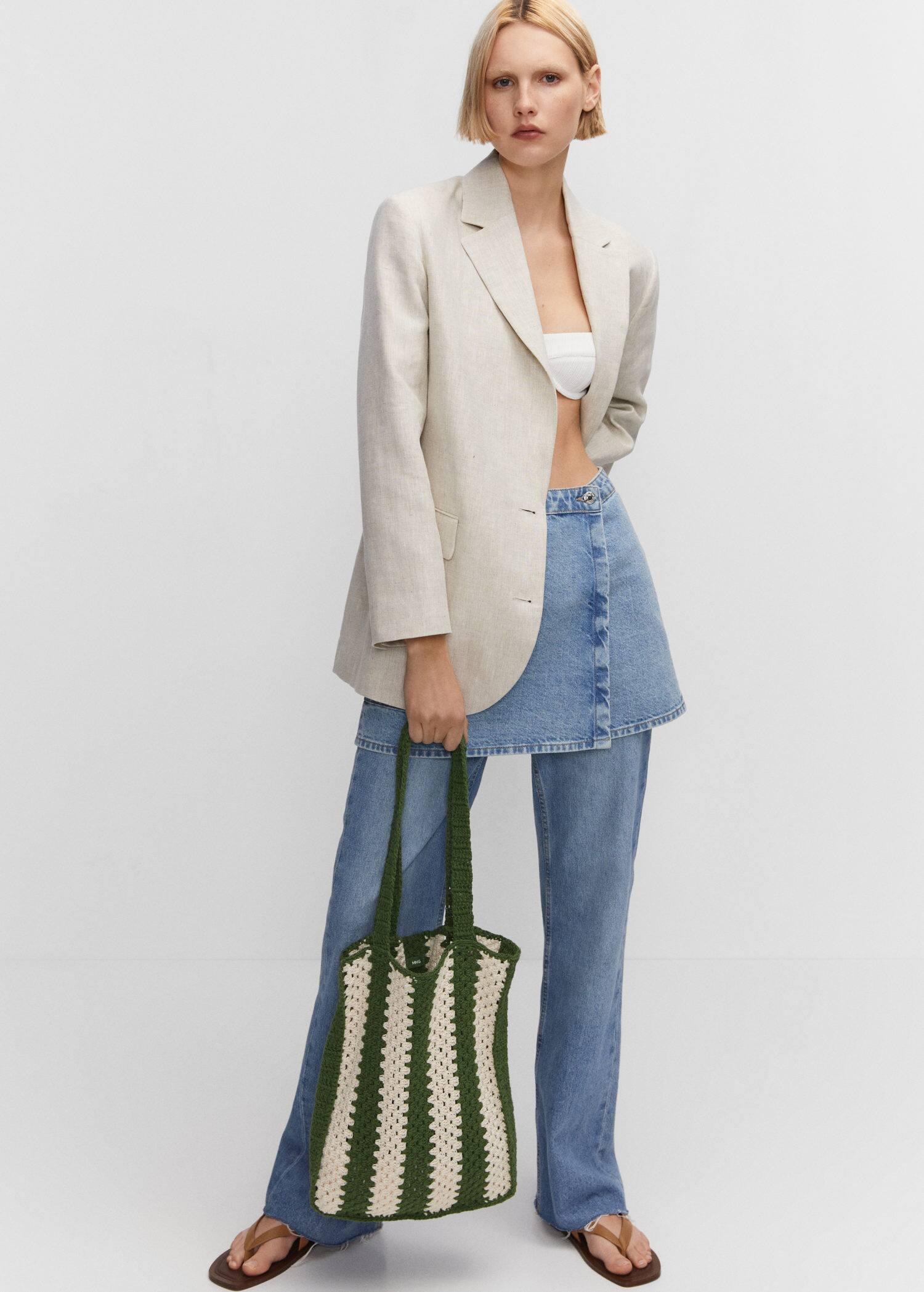 Mango Bucket Crochet Bag in Green Lyst UK