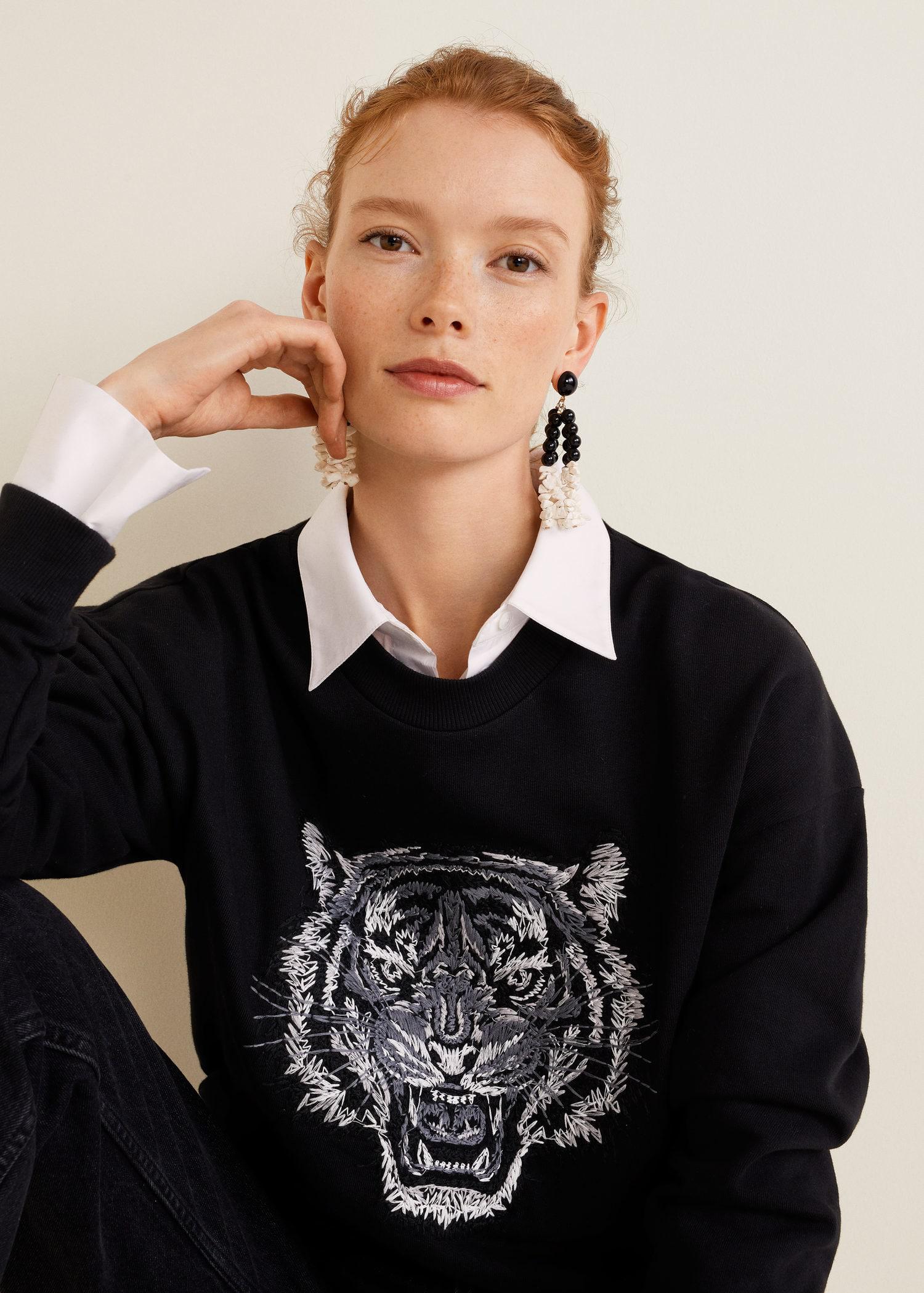mango tiger sweatshirt