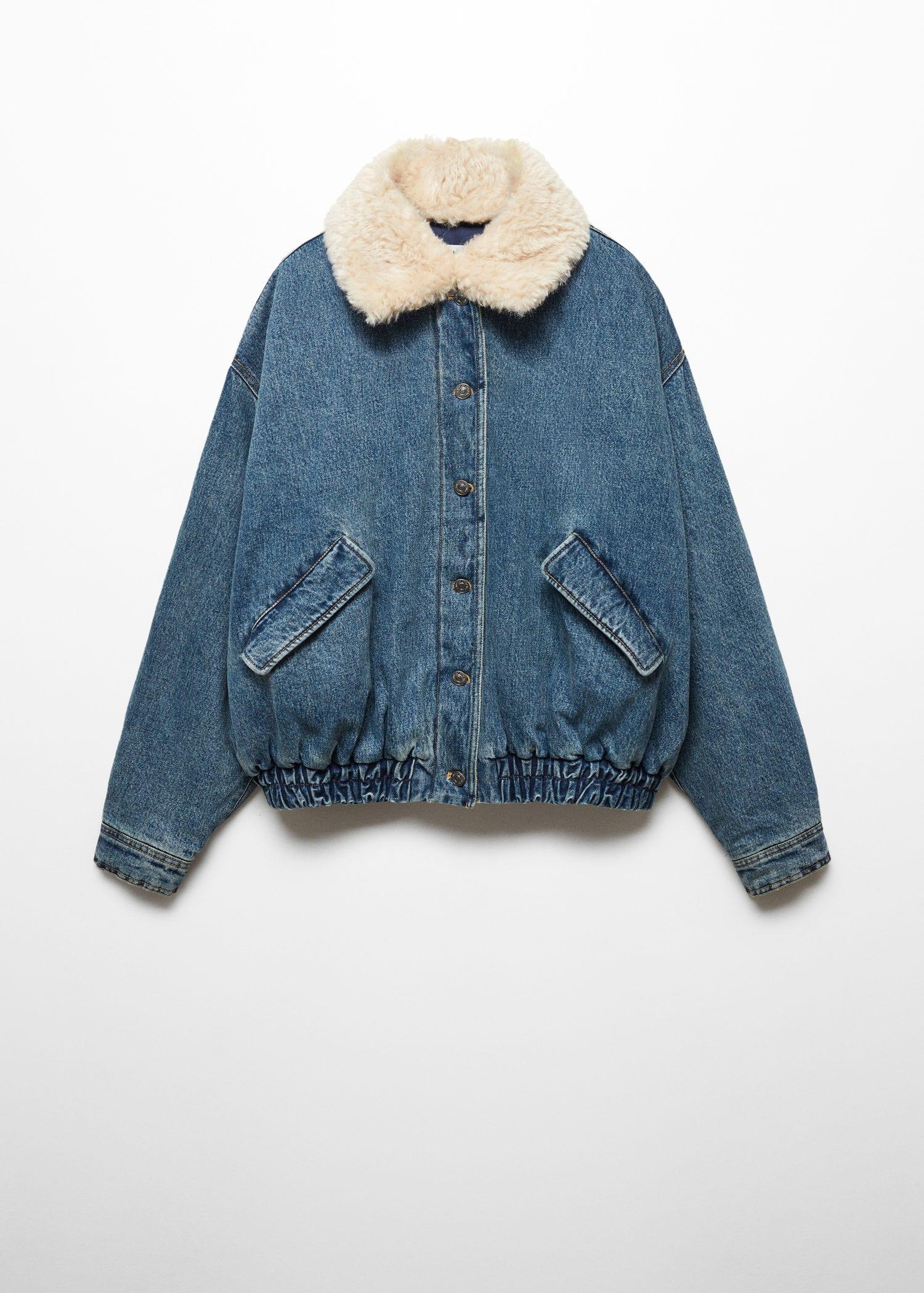即日発送 Faux Shearling Lined Bomber Jacket Supreme Faux Shearling Lined Bomber Jacket Denim Men's - FW24 - US