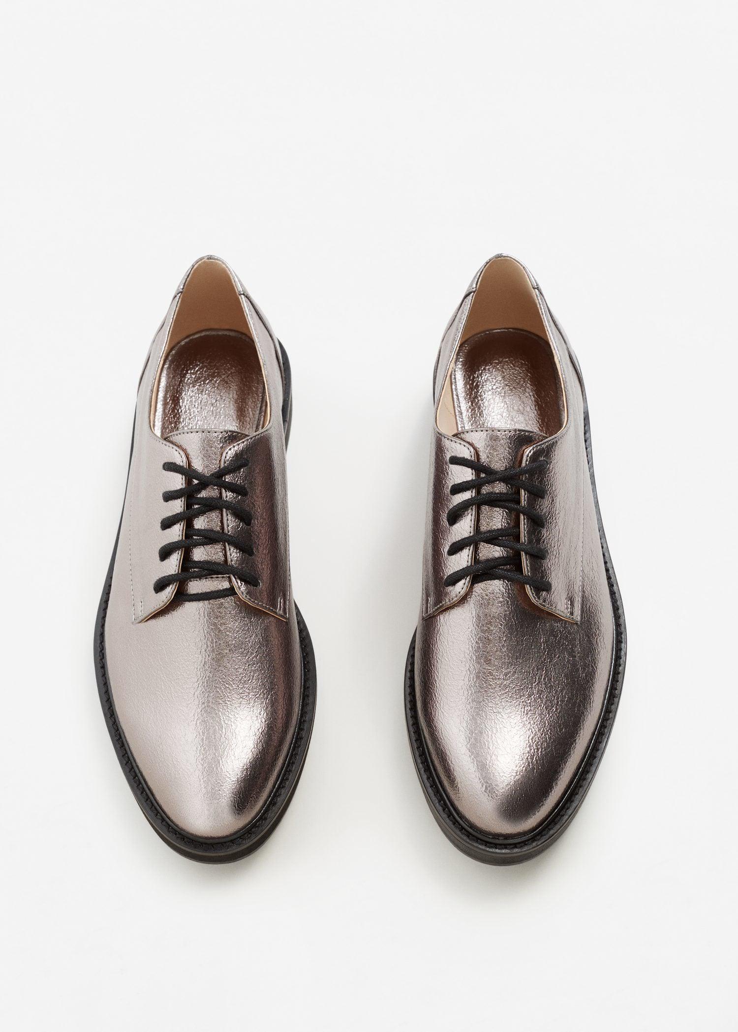 Mango Synthetic Metallic Platform Shoes Lyst