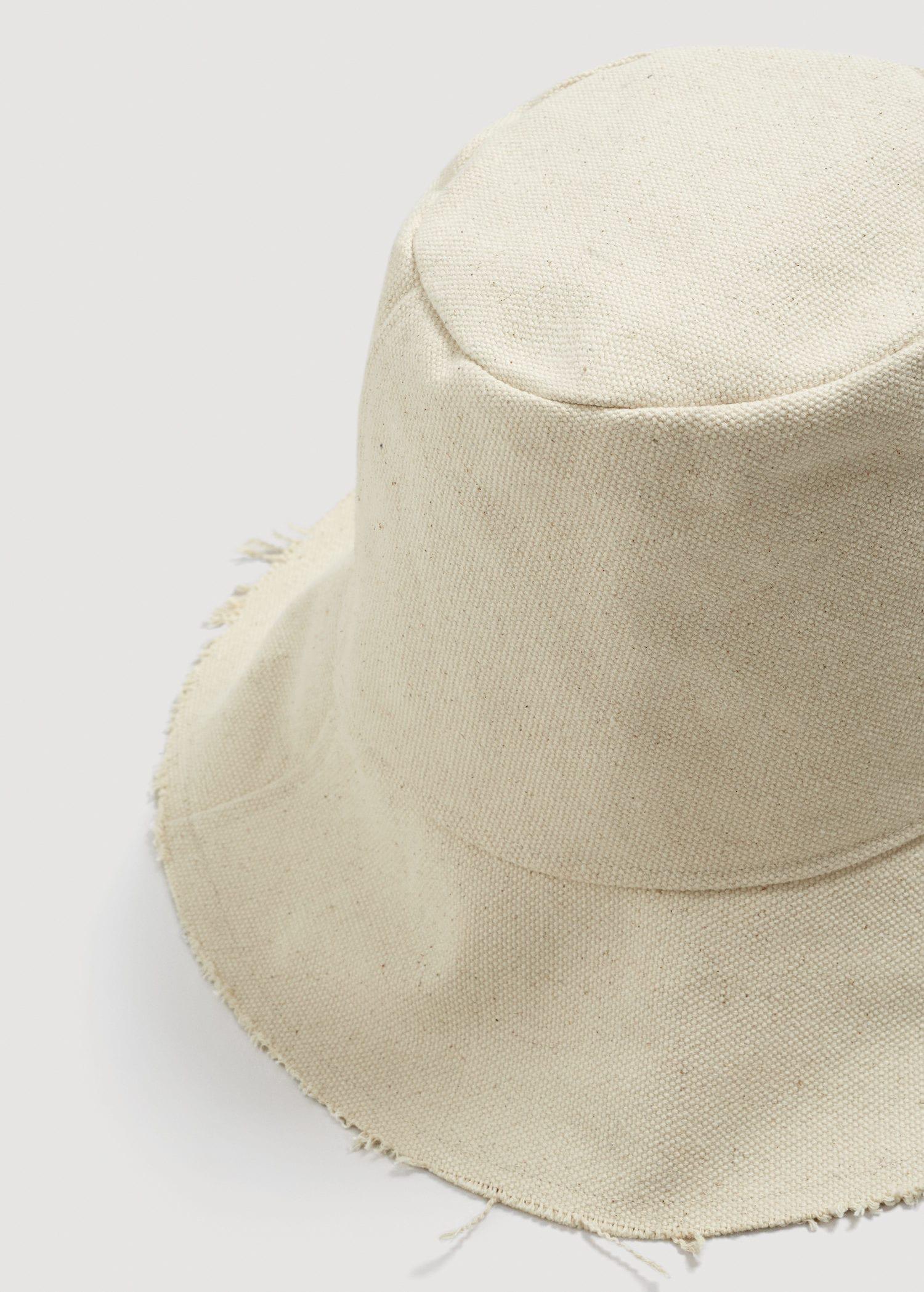 frayed edge bucket hat