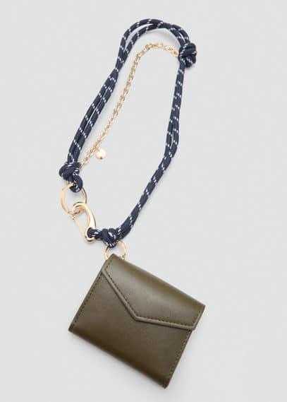 Mango Carabiner Keychain With Knot in White Lyst UK