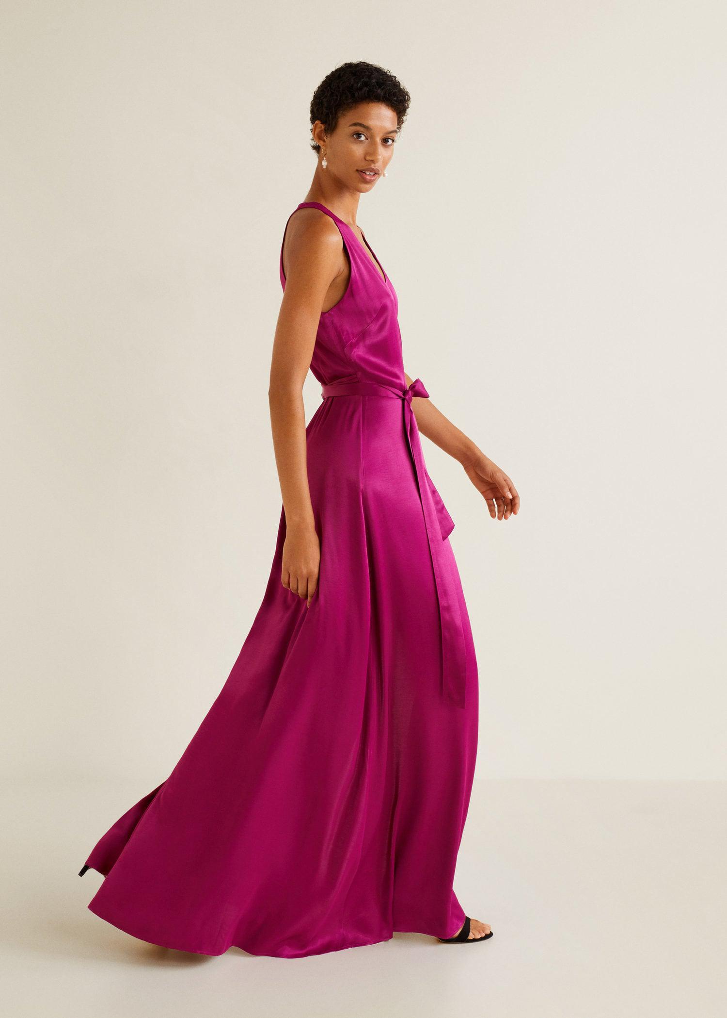 mango fuchsia dress
