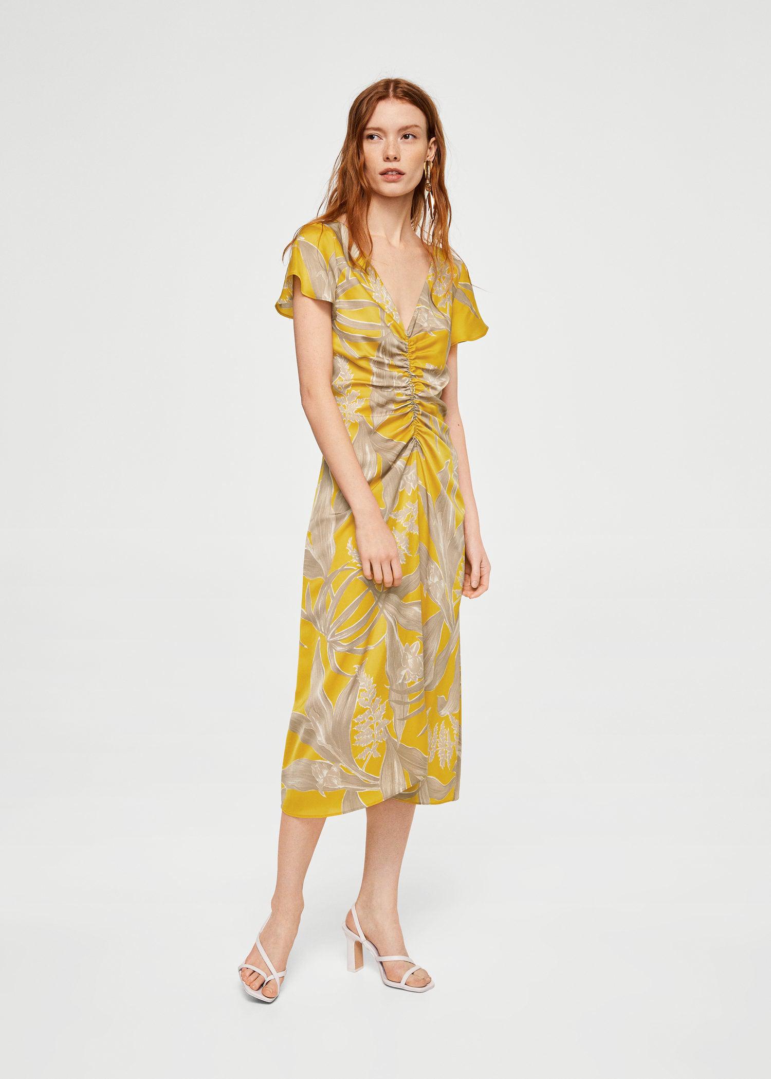 mango mustard dress
