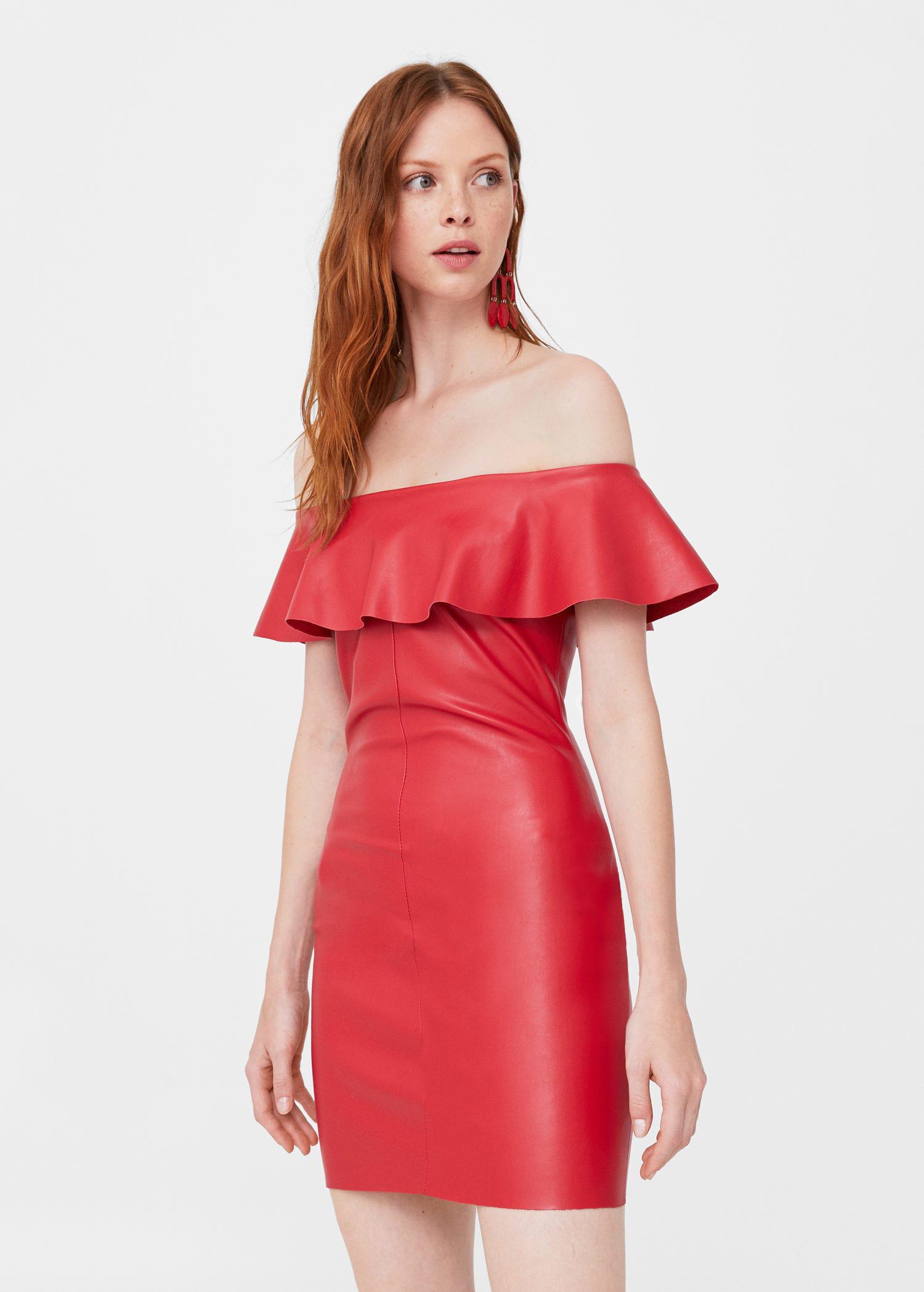 mango off shoulder dress