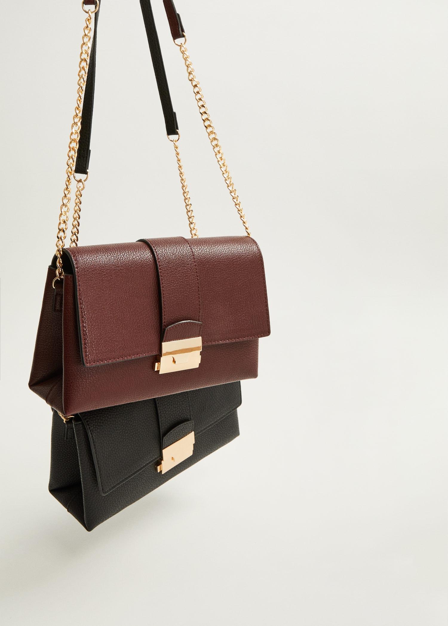 mango burgundy bag
