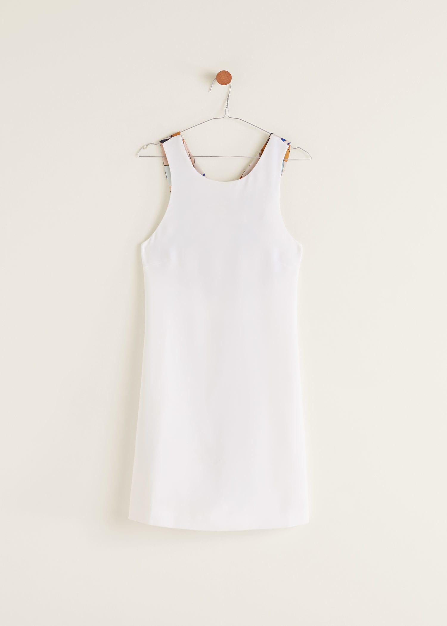 printed bow dress mango