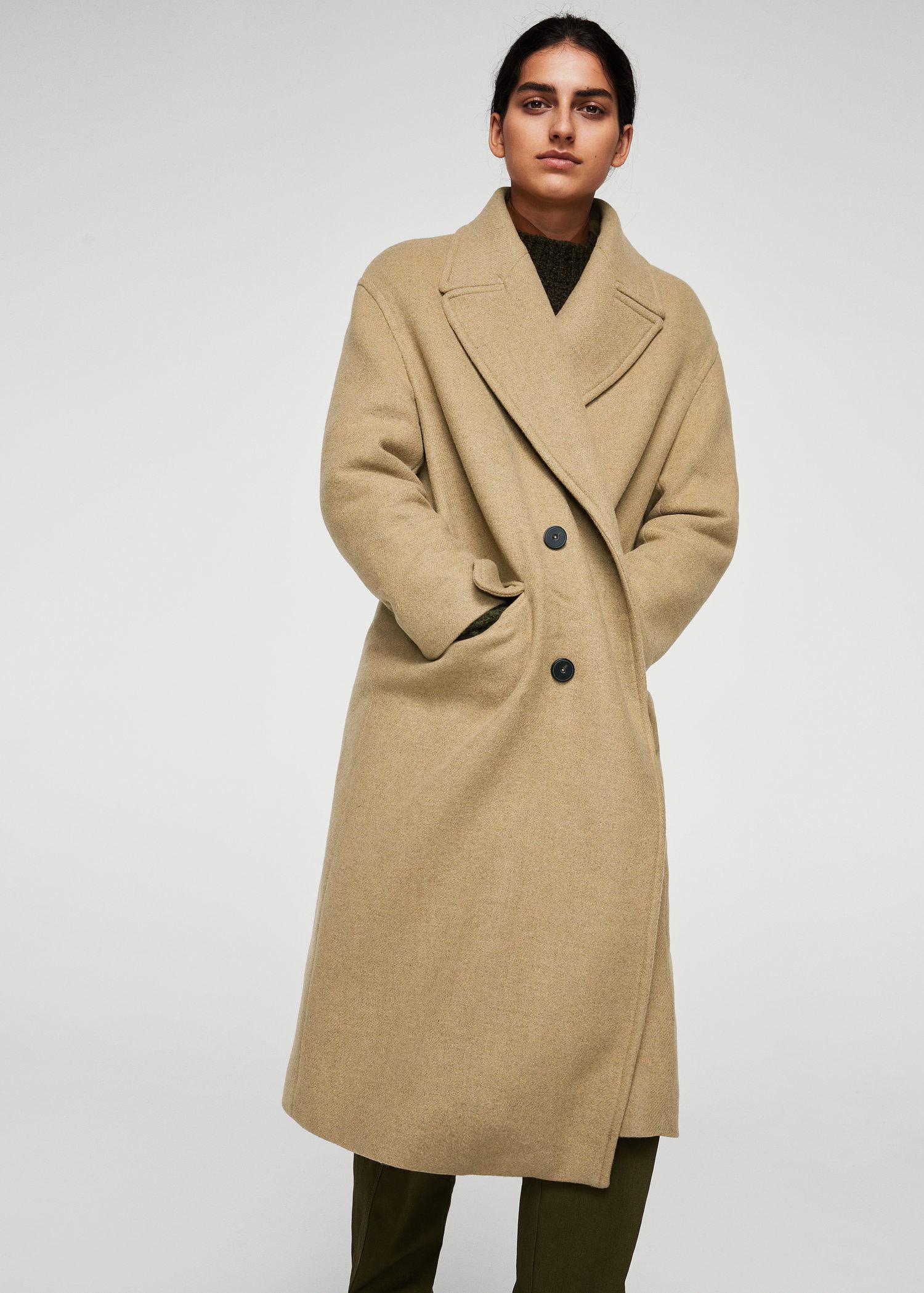 mango camel coat