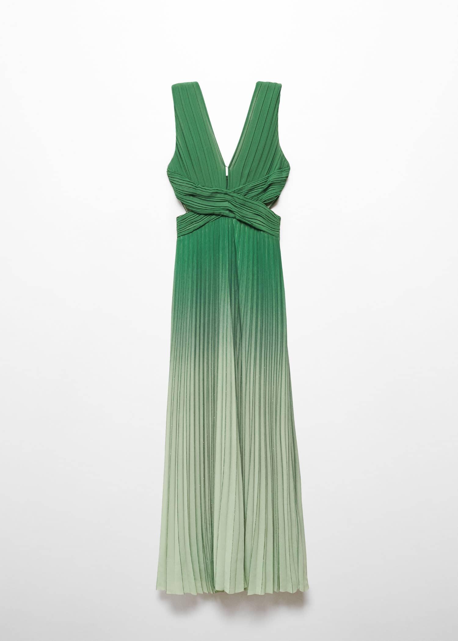 mango ombre pleated dress Mango Women's Pleated Ombre Dress