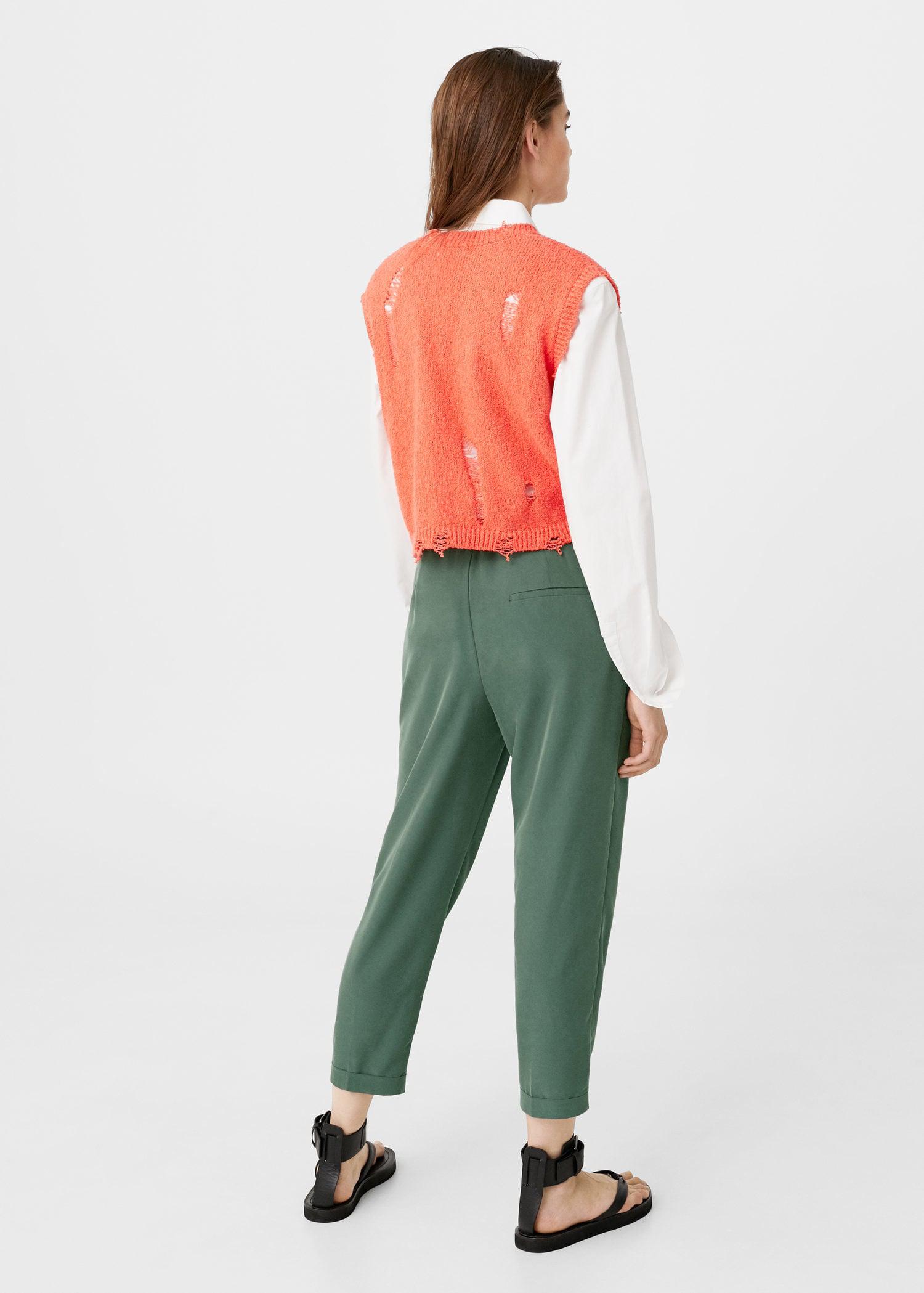 mango khaki pants