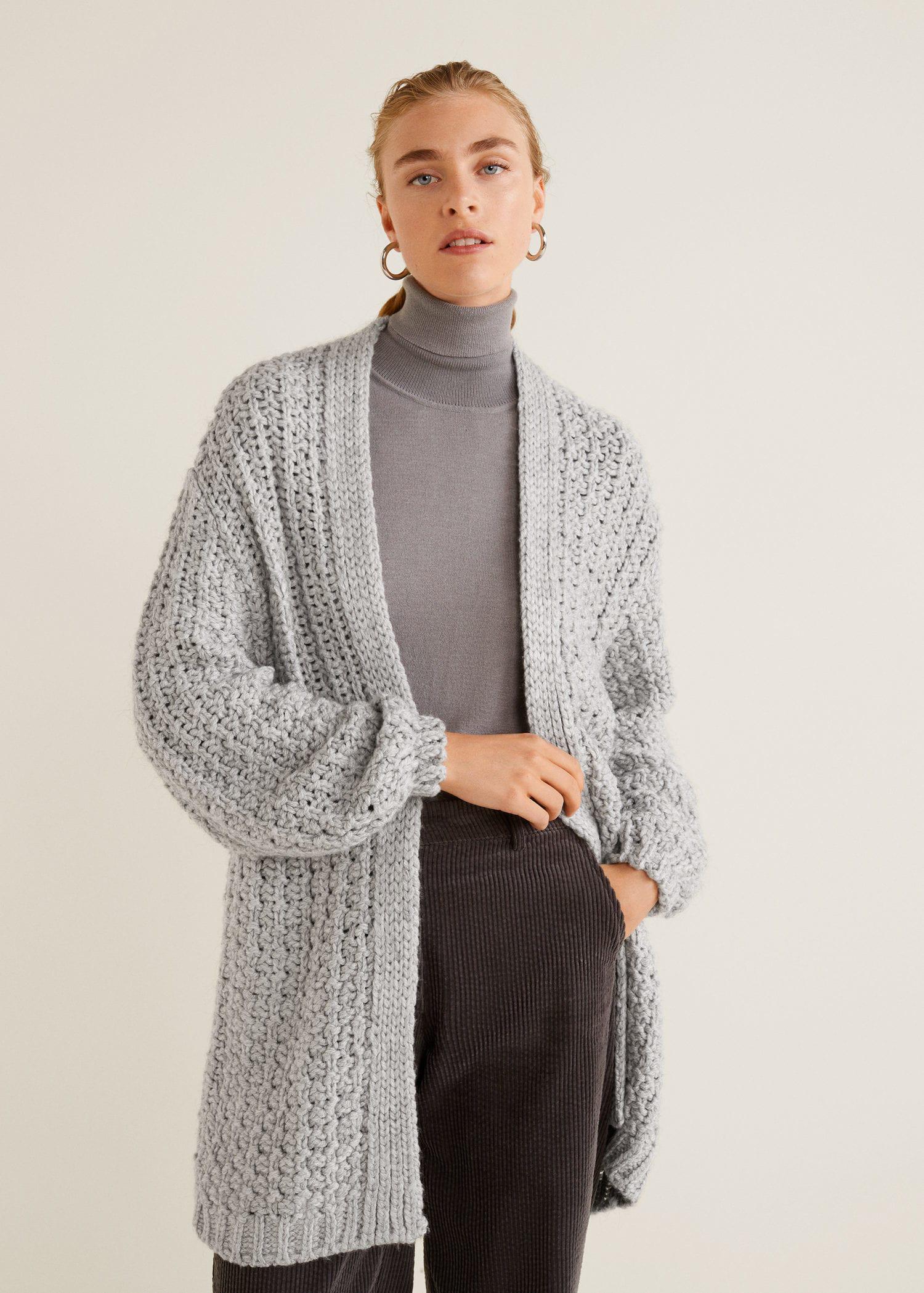 mango knit cardigan