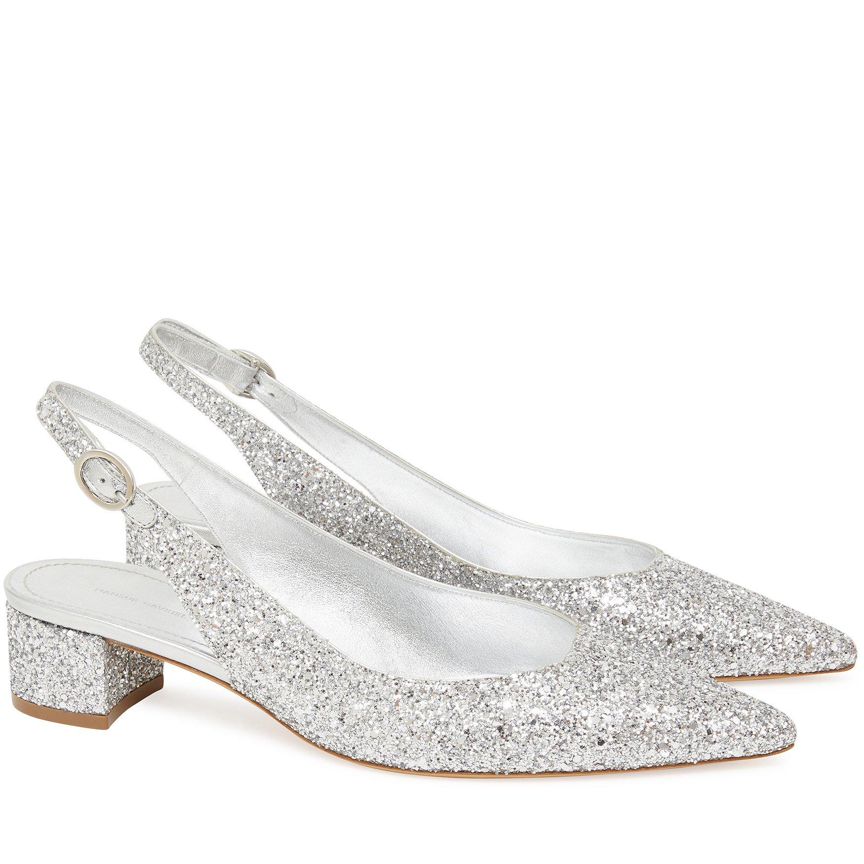 mansur gavriel glitter slingback