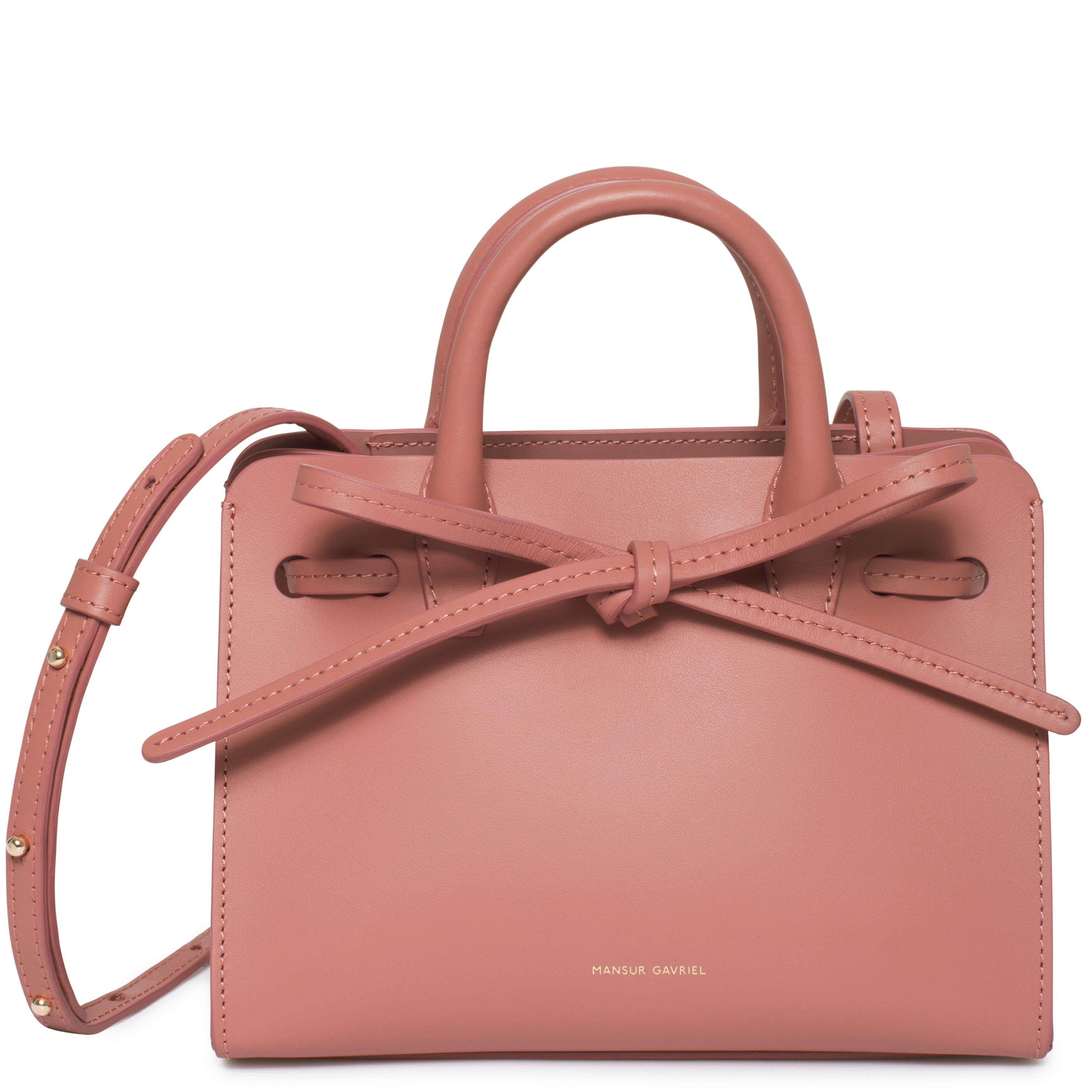 Mansur Gavriel Leather Calf Mini Mini Sun Bag - Blush in Pink - Lyst