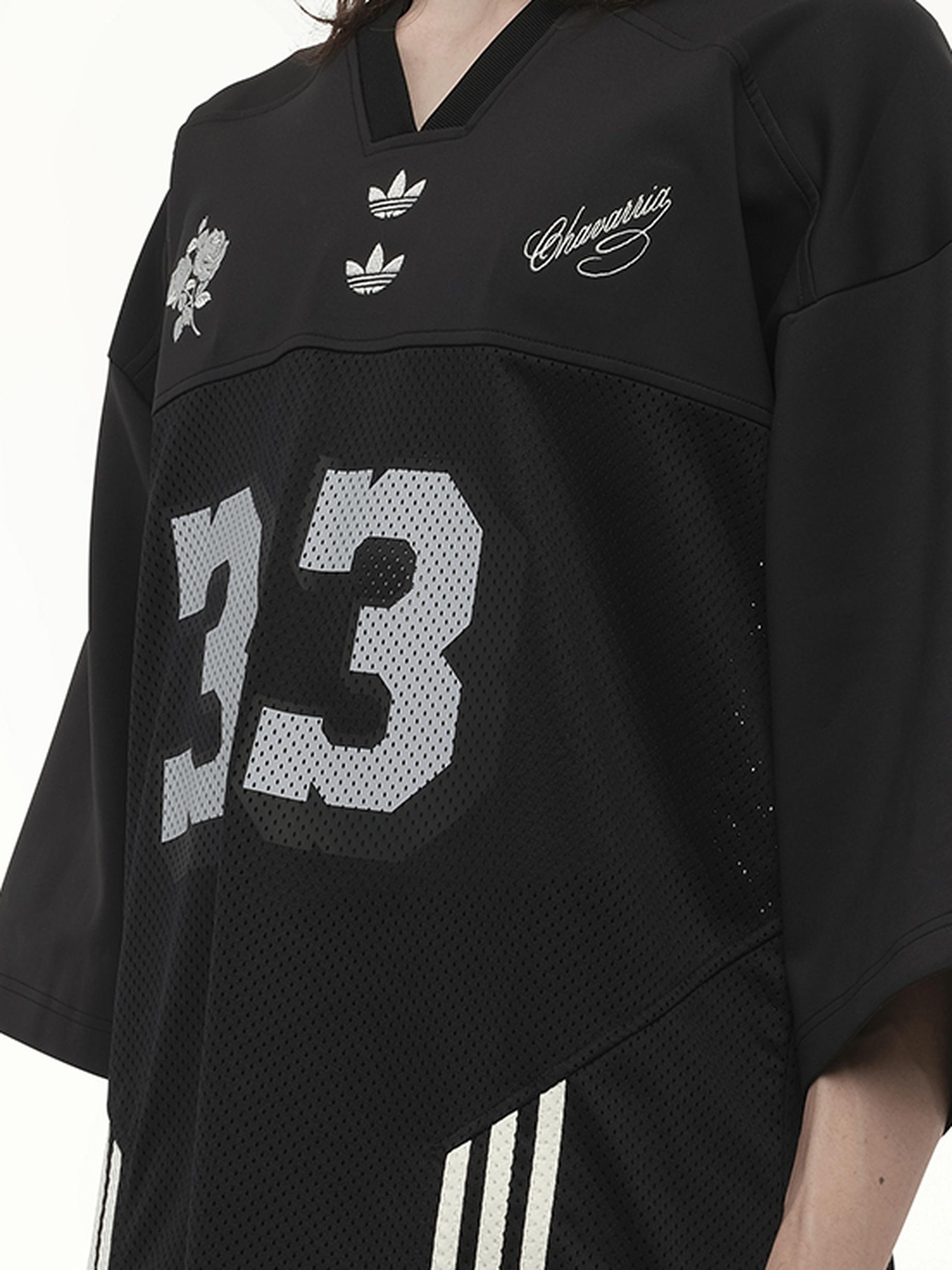 Willy Chavarria Adidas X Chavarria Football Jersey in Black for