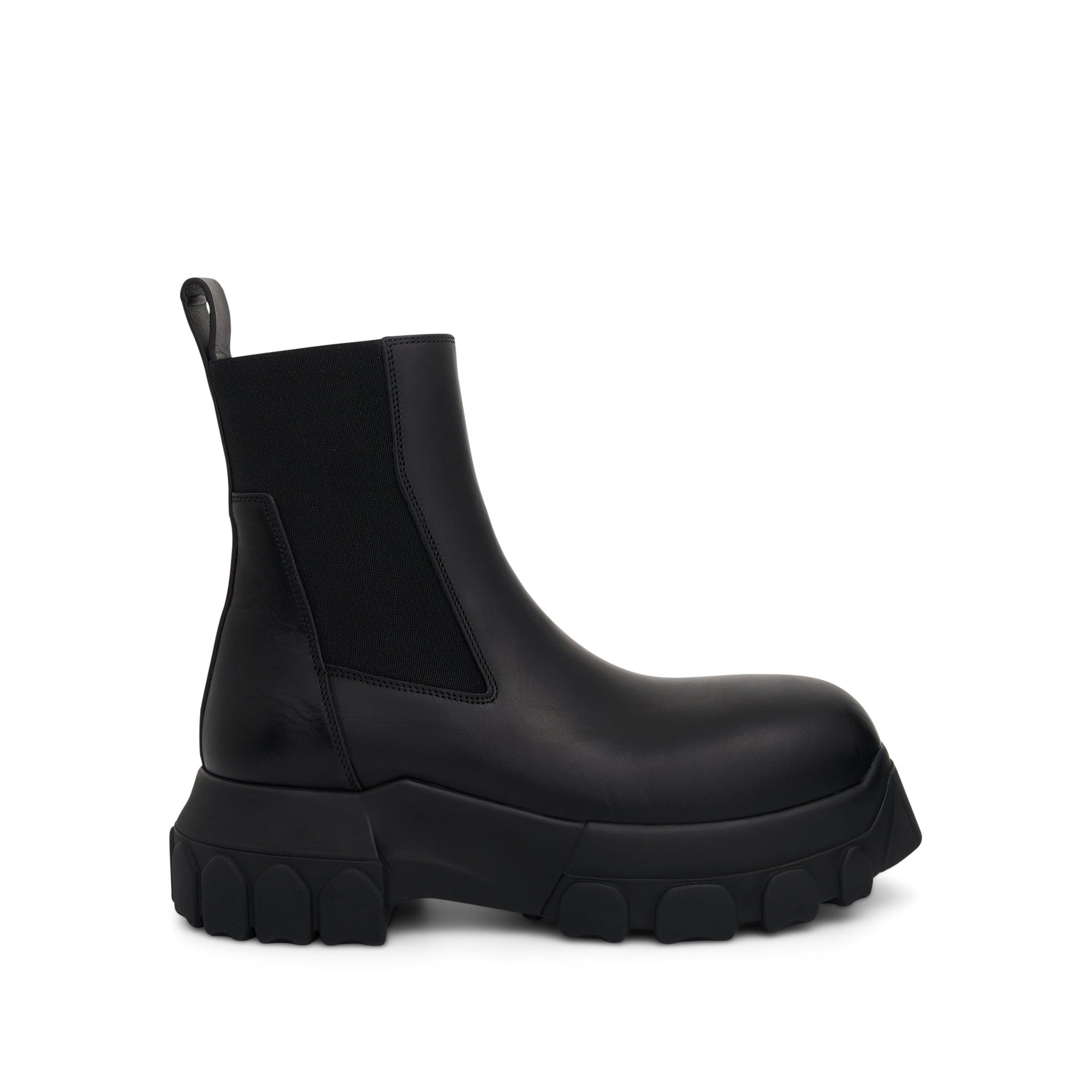 Rick Owens Beatle Bozo Tractor Leather Boots In Black | Lyst UK