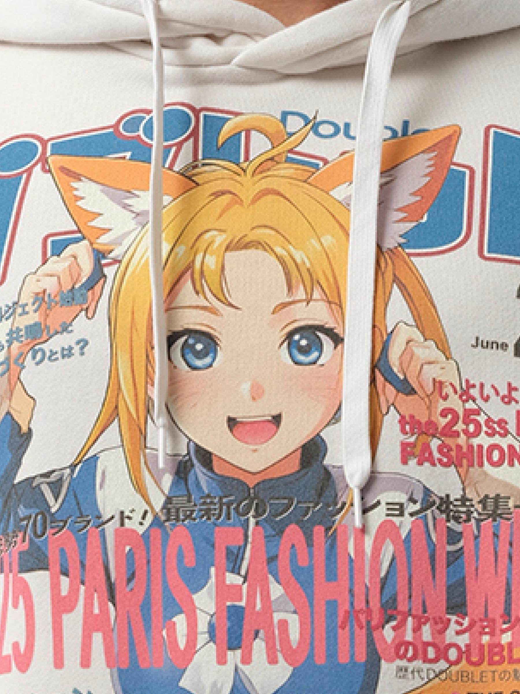 トップス doublet ANIME PRINT HOODIE M doublet - doublet 25SS ANIME PRINT T-SHIRT(25SS33CS370)FOX