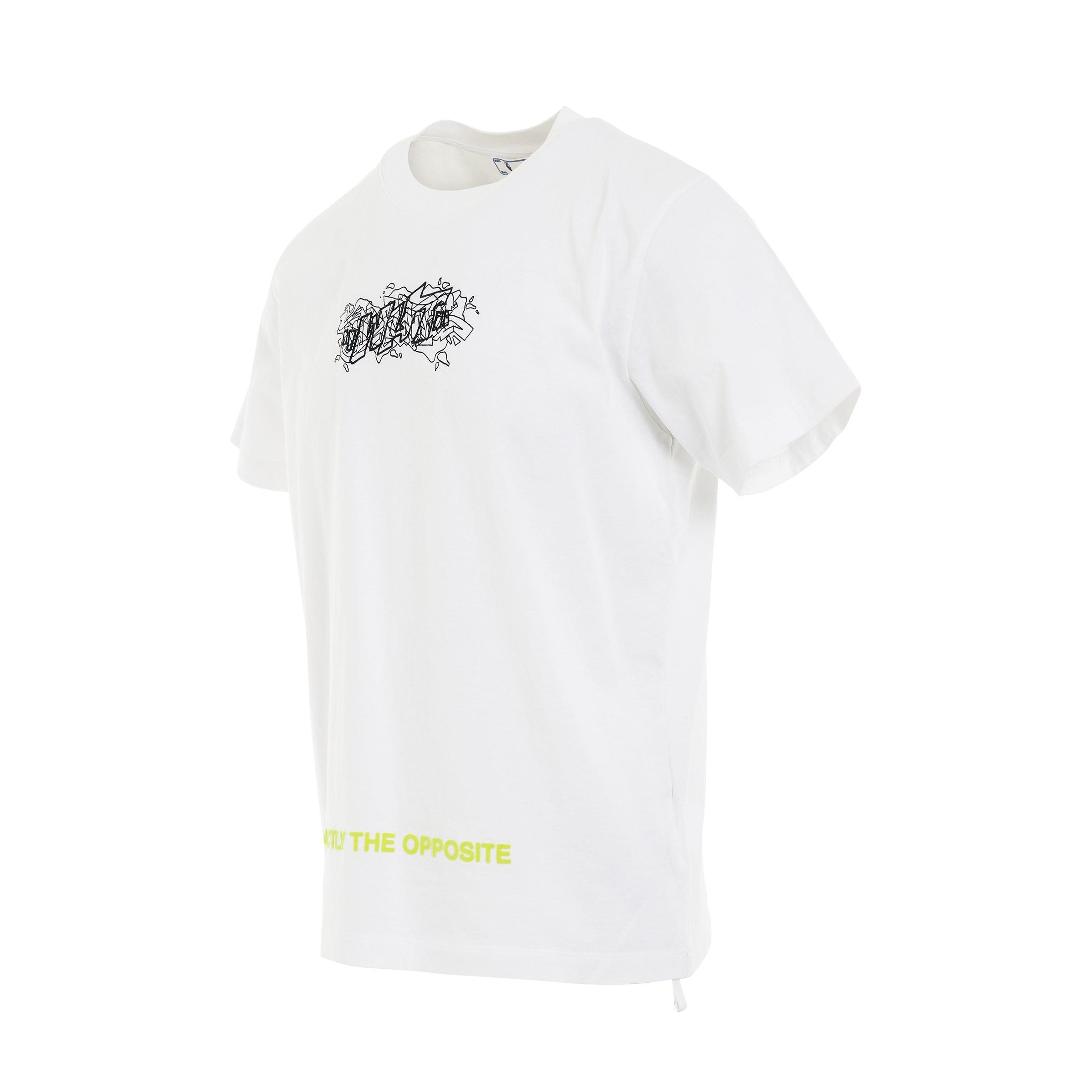 Off-White c/o Virgil Abloh Graffiti Layers Slim T-shirt In White/black for  Men