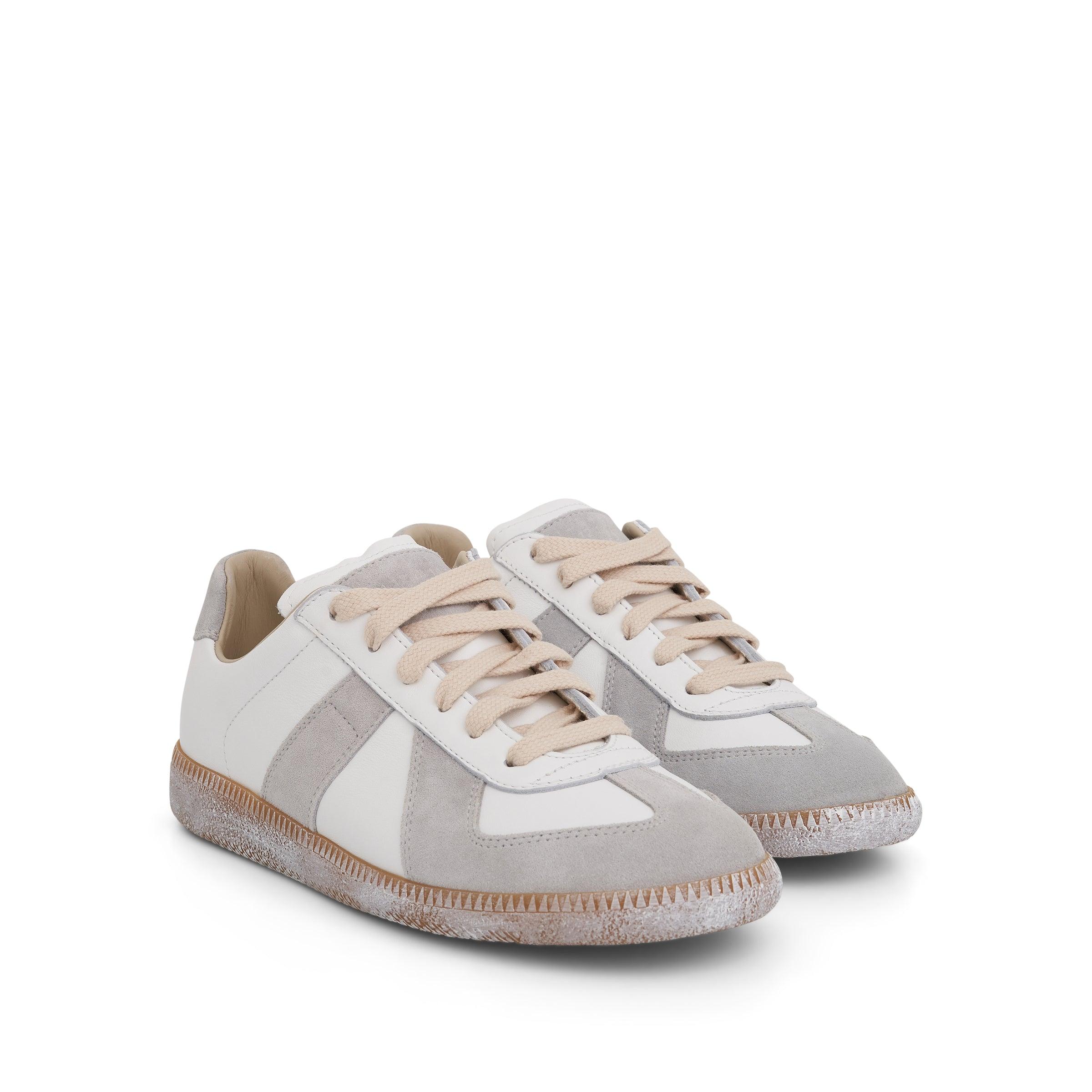 Maison Margiela Replica Sneaker In Off White/honey Sole in Gray | Lyst