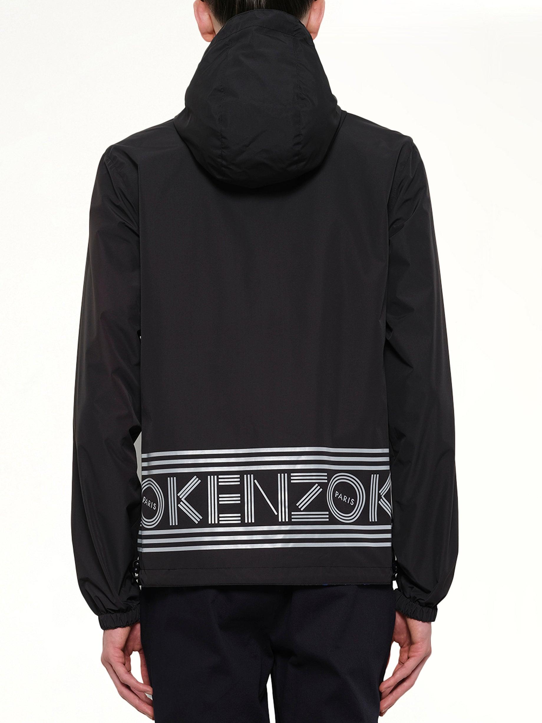 KENZO Reversible Windbreaker in Black for Men | Lyst