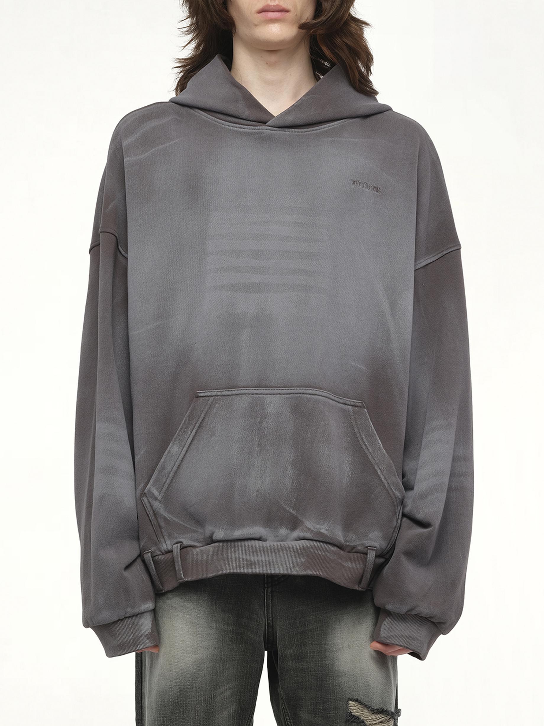 【WE11DONE】 Pierced Zip-Up Hoodie Charcoal WE11DONE】PIERCING DETAIL HOODIE ZIP-UP | AYIN