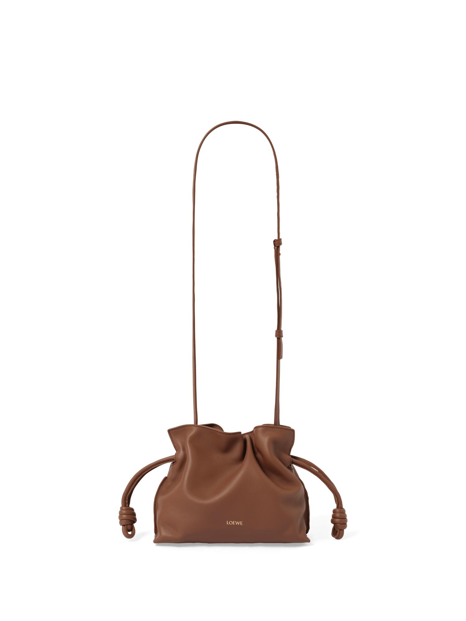 Loewe Flamenco Clutch Mini Hamster, 100% Nappa in Brown