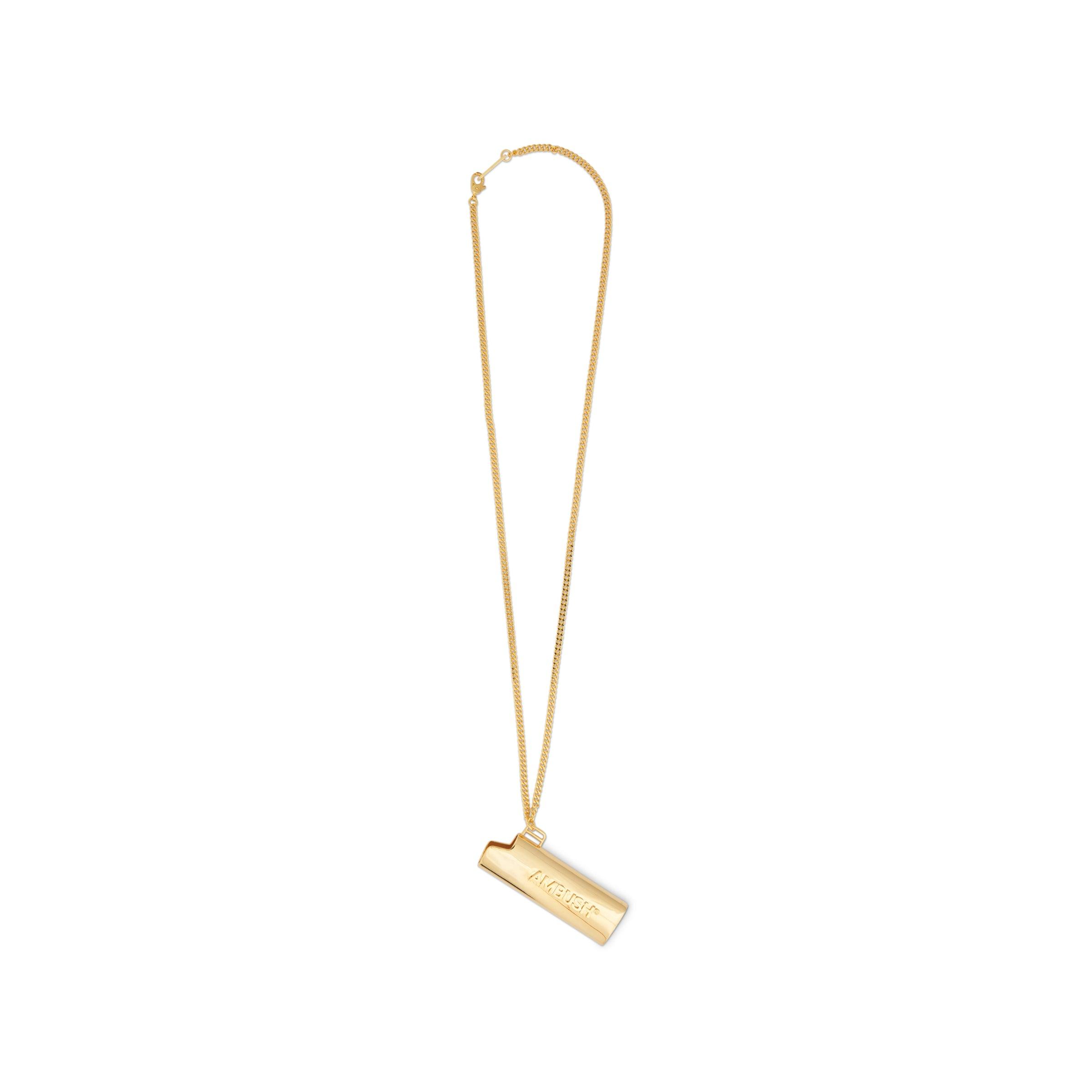 Ambush Logo Lighter Case Necklace In Gold in Metallic for Men | Lyst