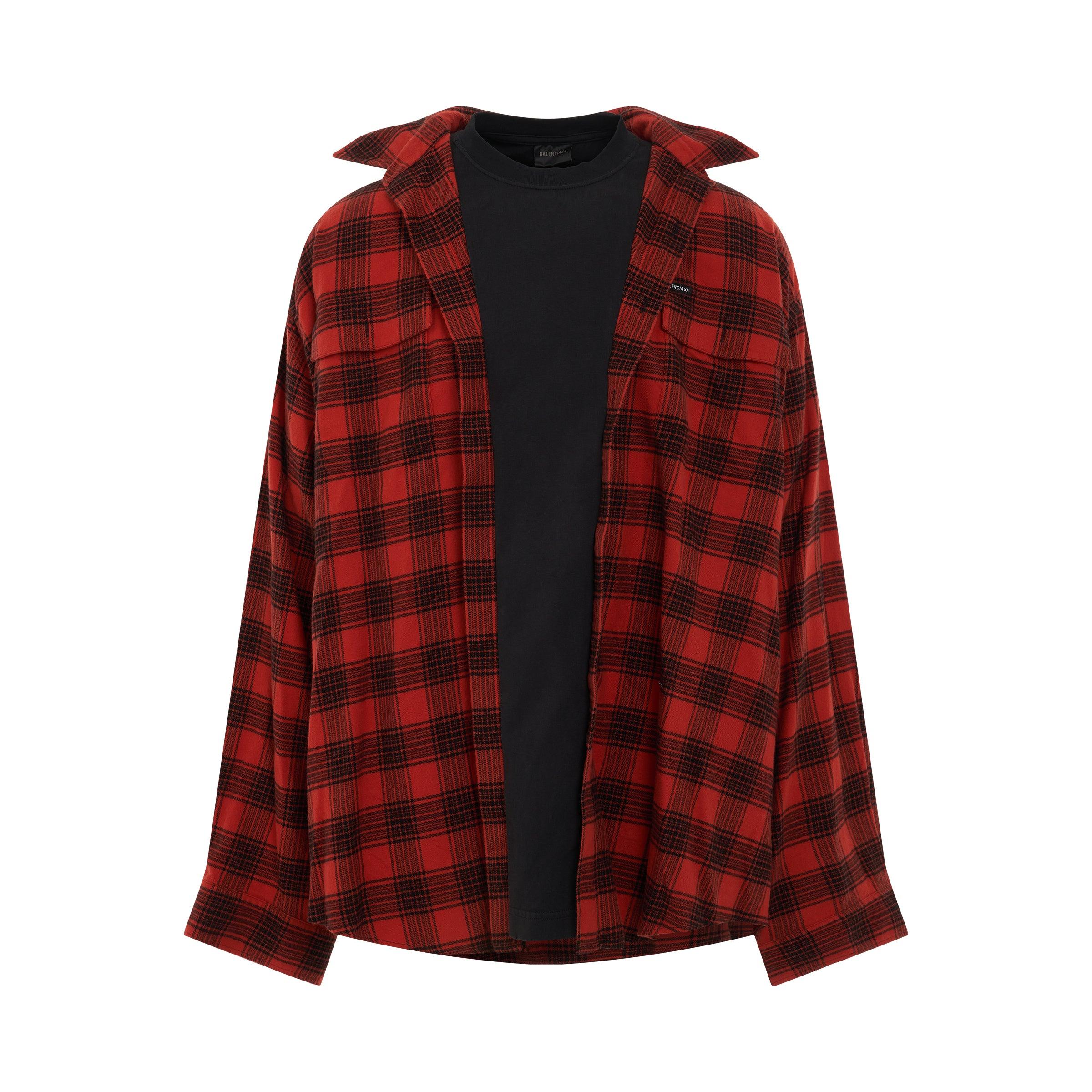 balenciaga trompe l oeil shirt
