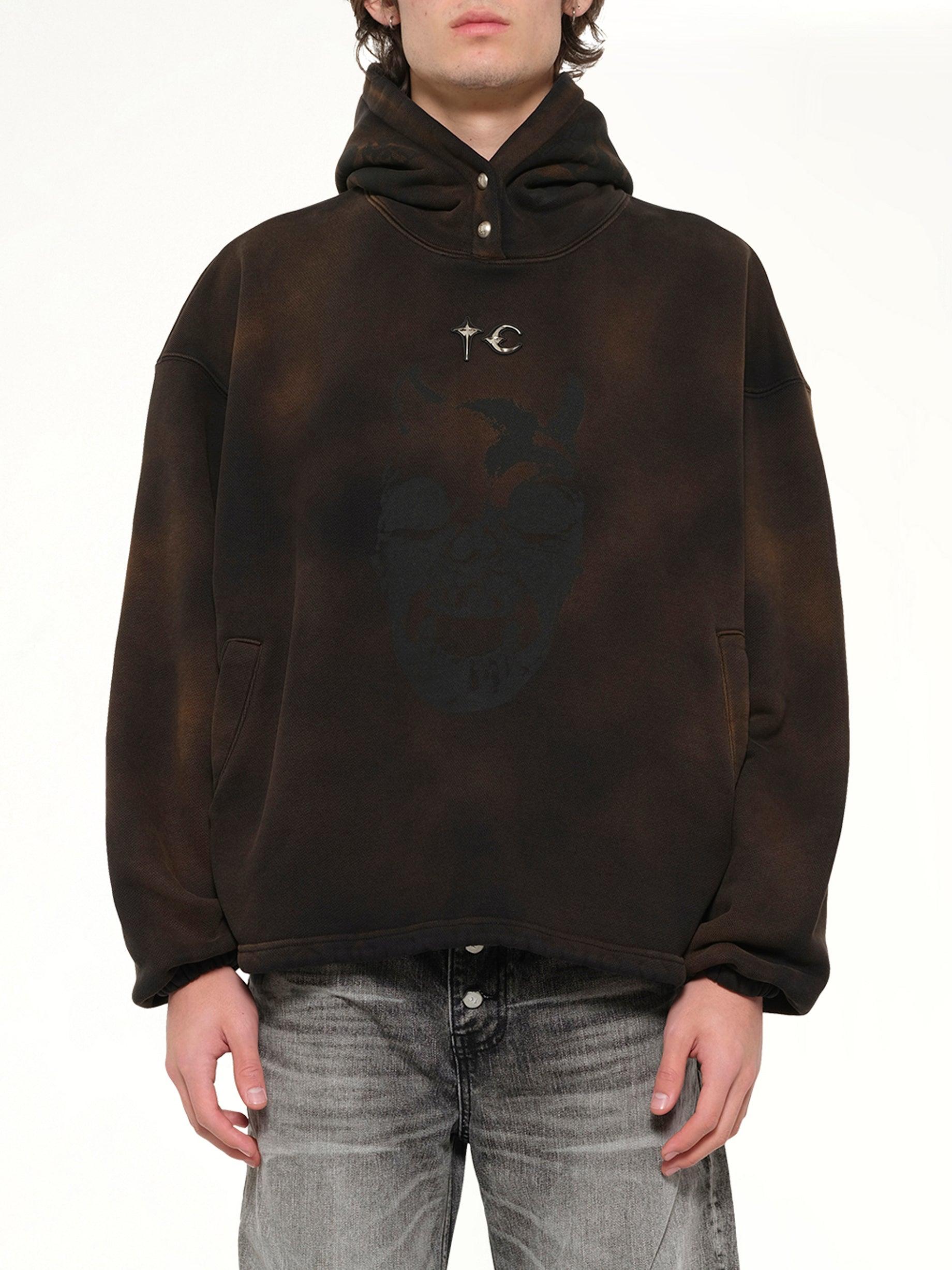 THUG CLUB Tc Riding Skull Hoodie in Black for Men | Lyst