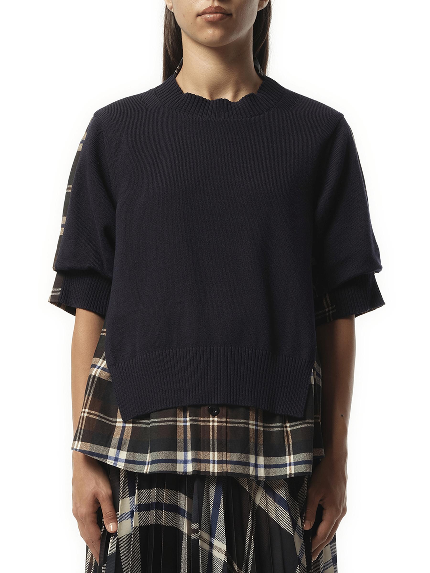 サカイ Plaid Wool Knit Pullover 22-06211 | ITBMU.ORG.MM