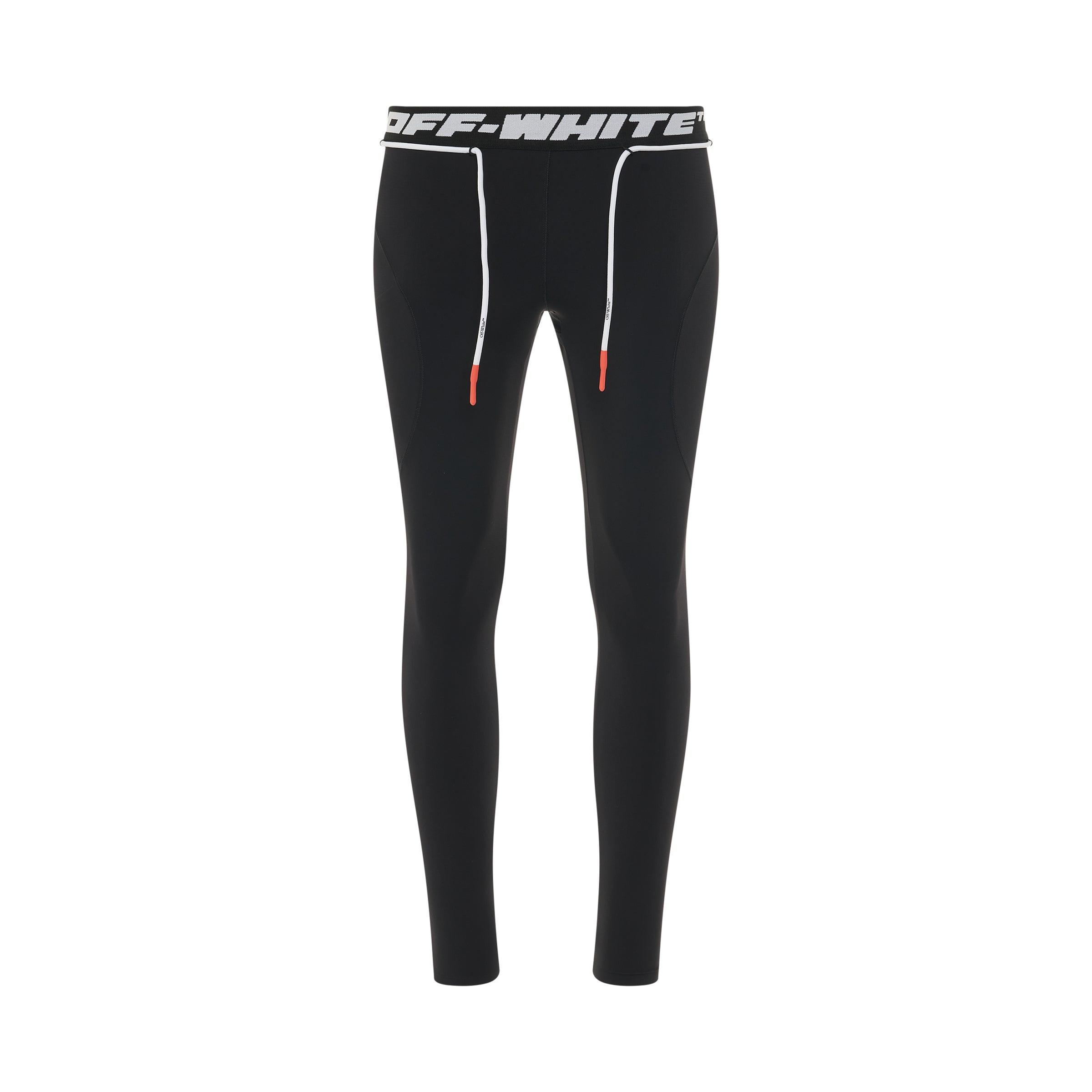 Off-White c/o Virgil Abloh Athleisure Logo Band Leggings In Black | Lyst