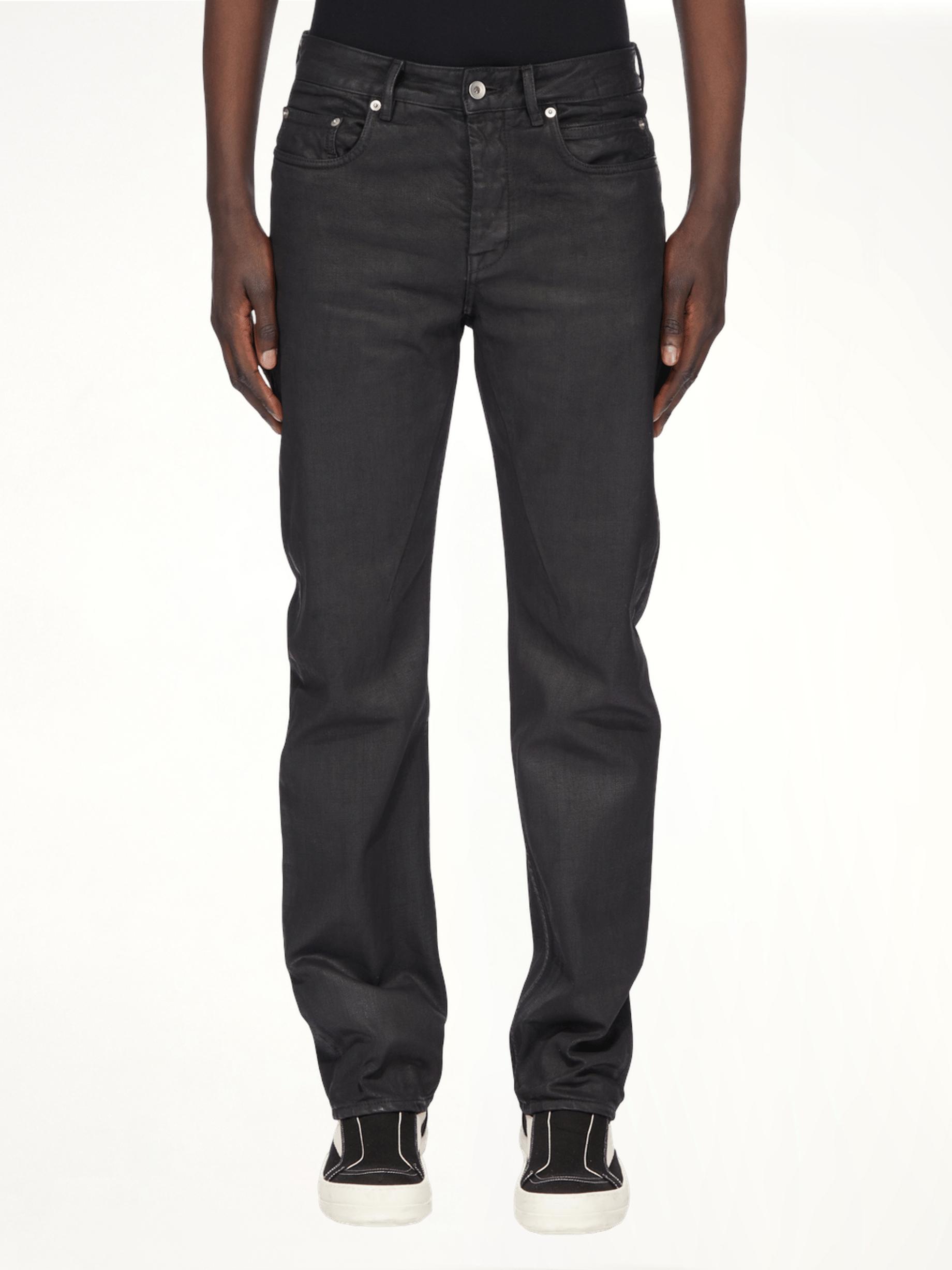 Rick Owens Fog Cut Jeans, 100% Cotton in Black for Men | Lyst
