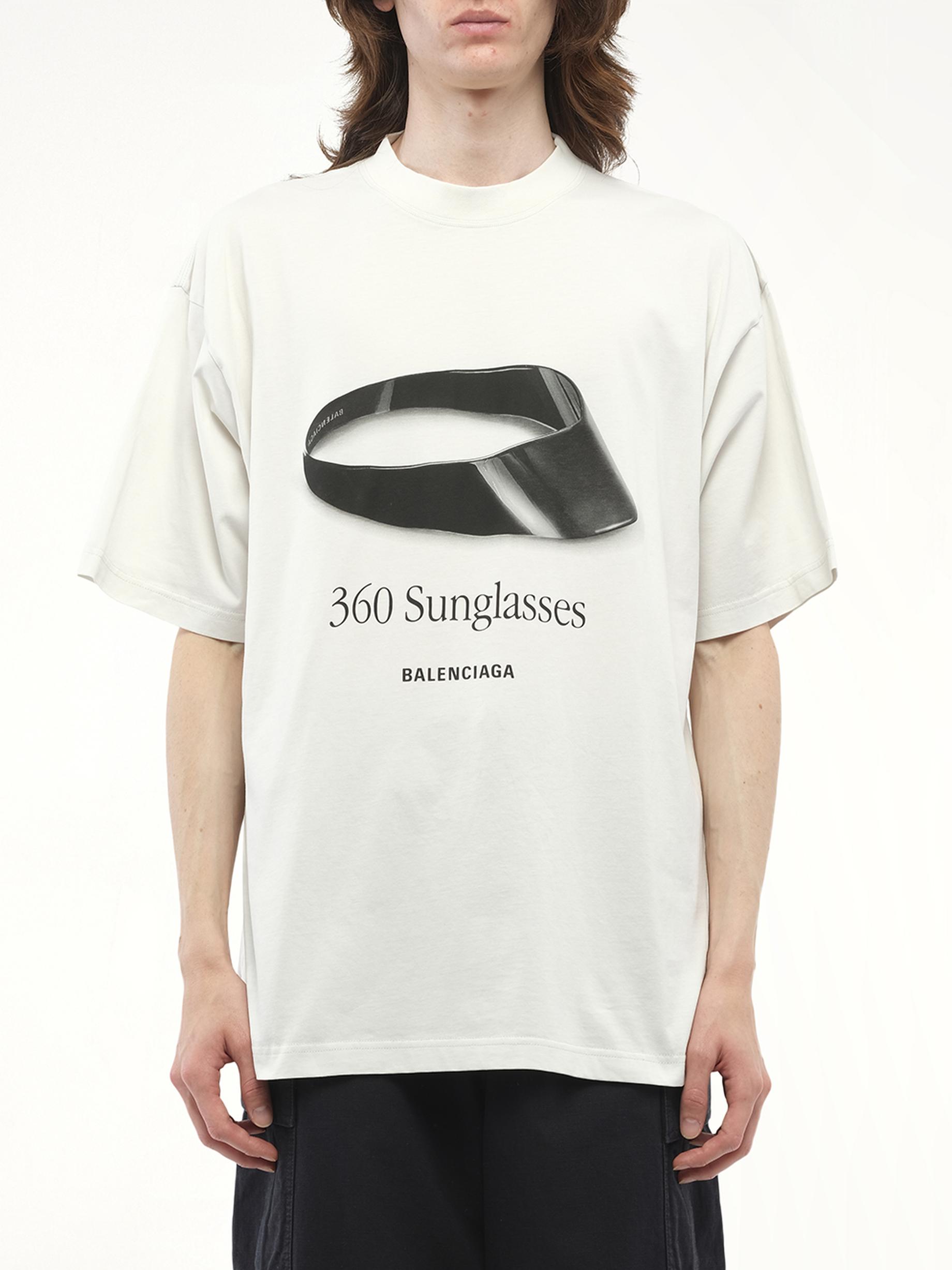 Balenciaga 360 Sunglasses Medium Fit T-Shirt, 100% Cotton
