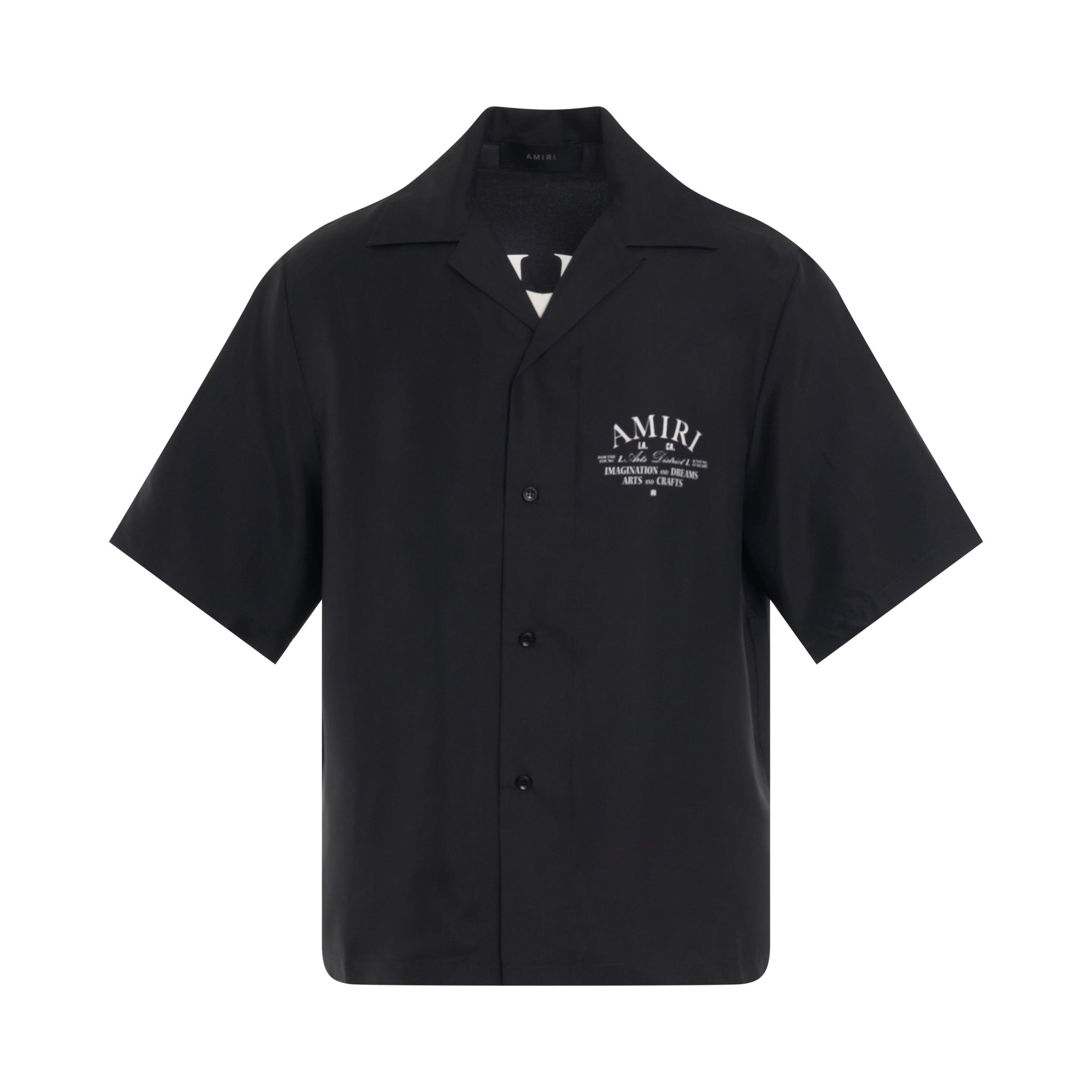 Amiri Arts District Silk Shirt In Black for Men | Lyst