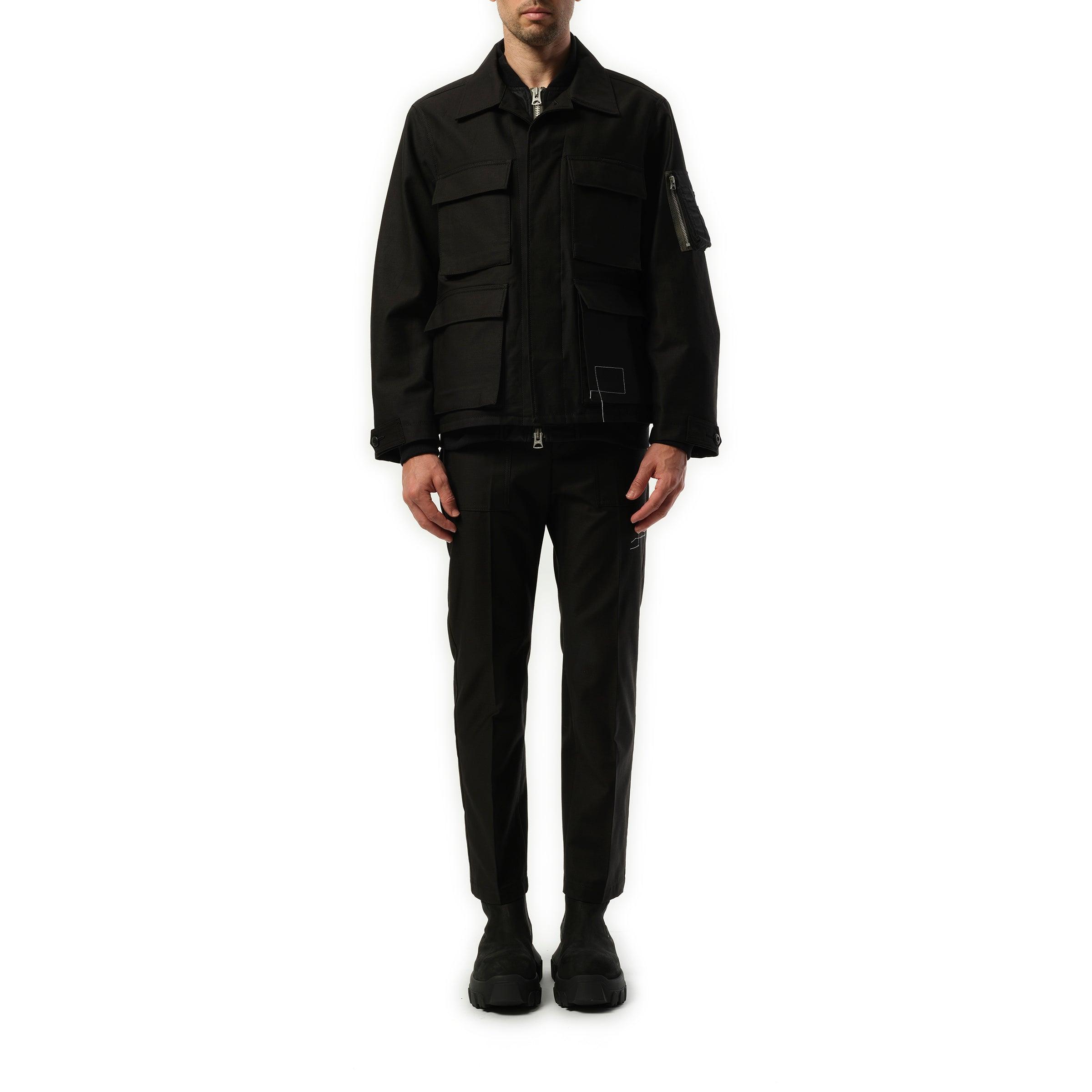Sacai Wtaps Cotton Back Satin Bomber Jacket, 100% Cotton in Sacai Wtaps Cotton Back Satin Bomber Jacket, 100% Cotton in