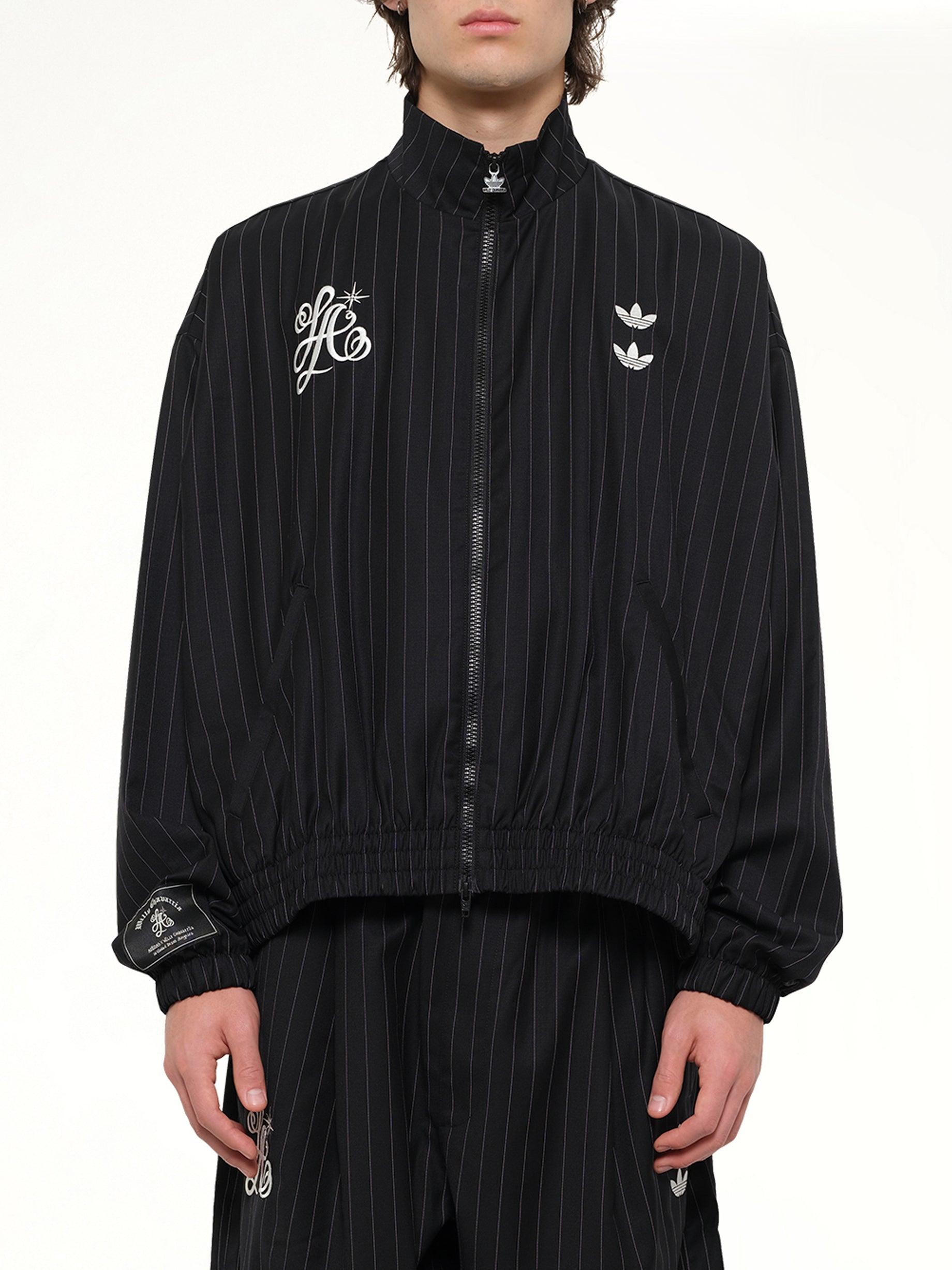 Willy Chavarria Adidas X Chavarria Pinstripe Jacket in Black for