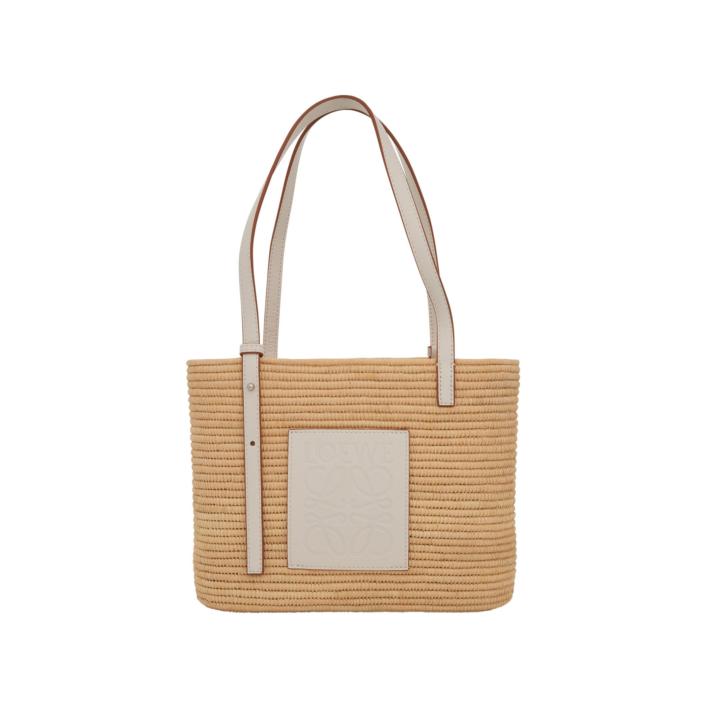 Loewe Small Square Basket Bag, Natural in White | Lyst UK