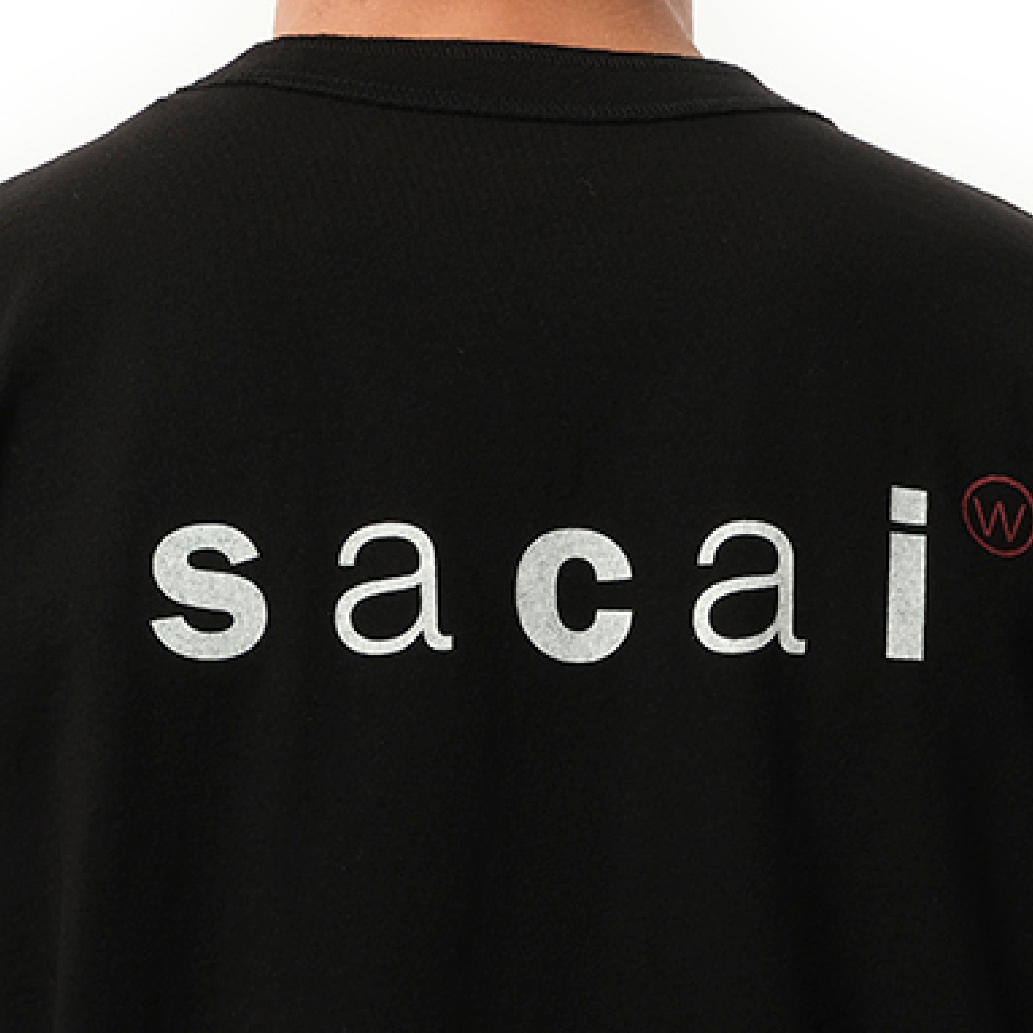 Sacai Wtaps Print T-Shirt, Short Sleeves, 100% Cotton in Sacai Wtaps Print T-Shirt, Short Sleeves, 100% Cotton in