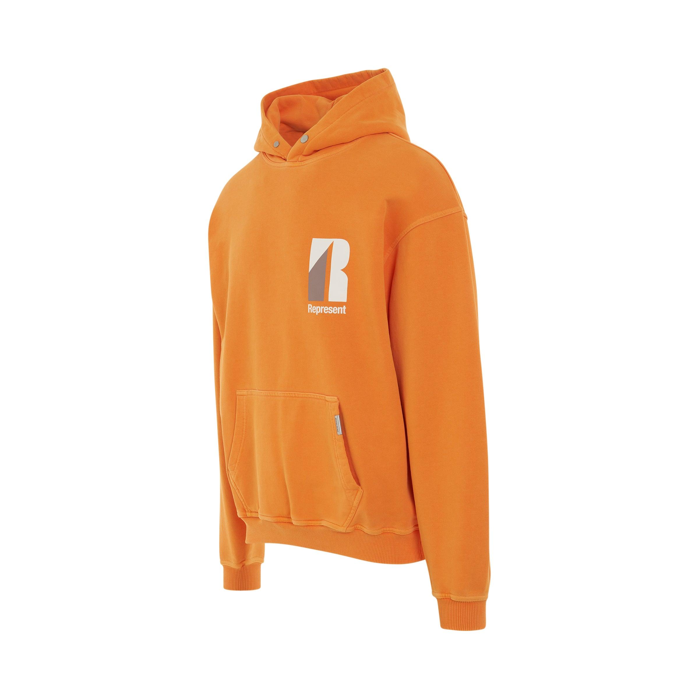 Neon orange best sale hoodie men's