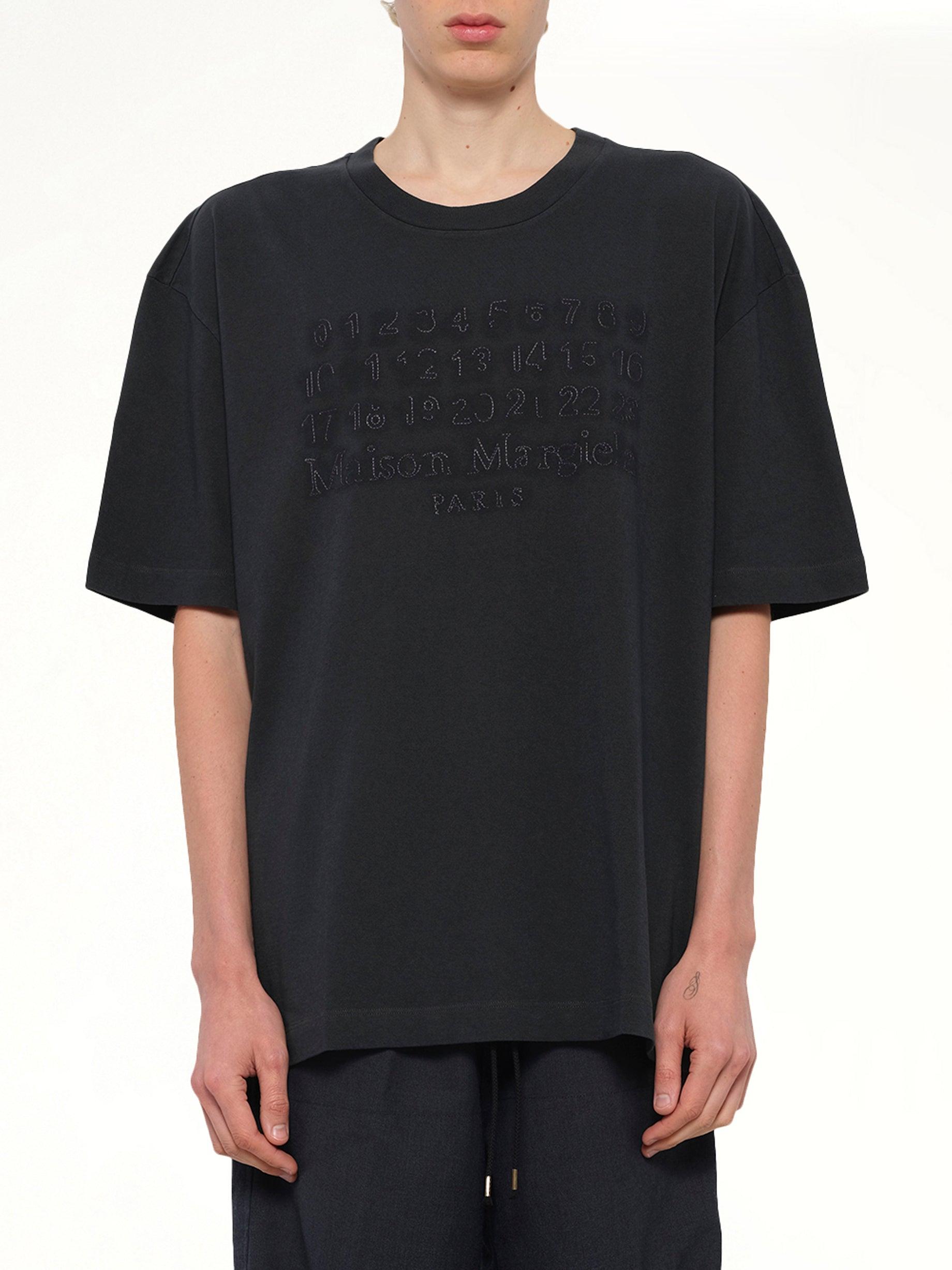 Maison Margiela Memory Of Logo T-Shirt in Black for Men | Lyst