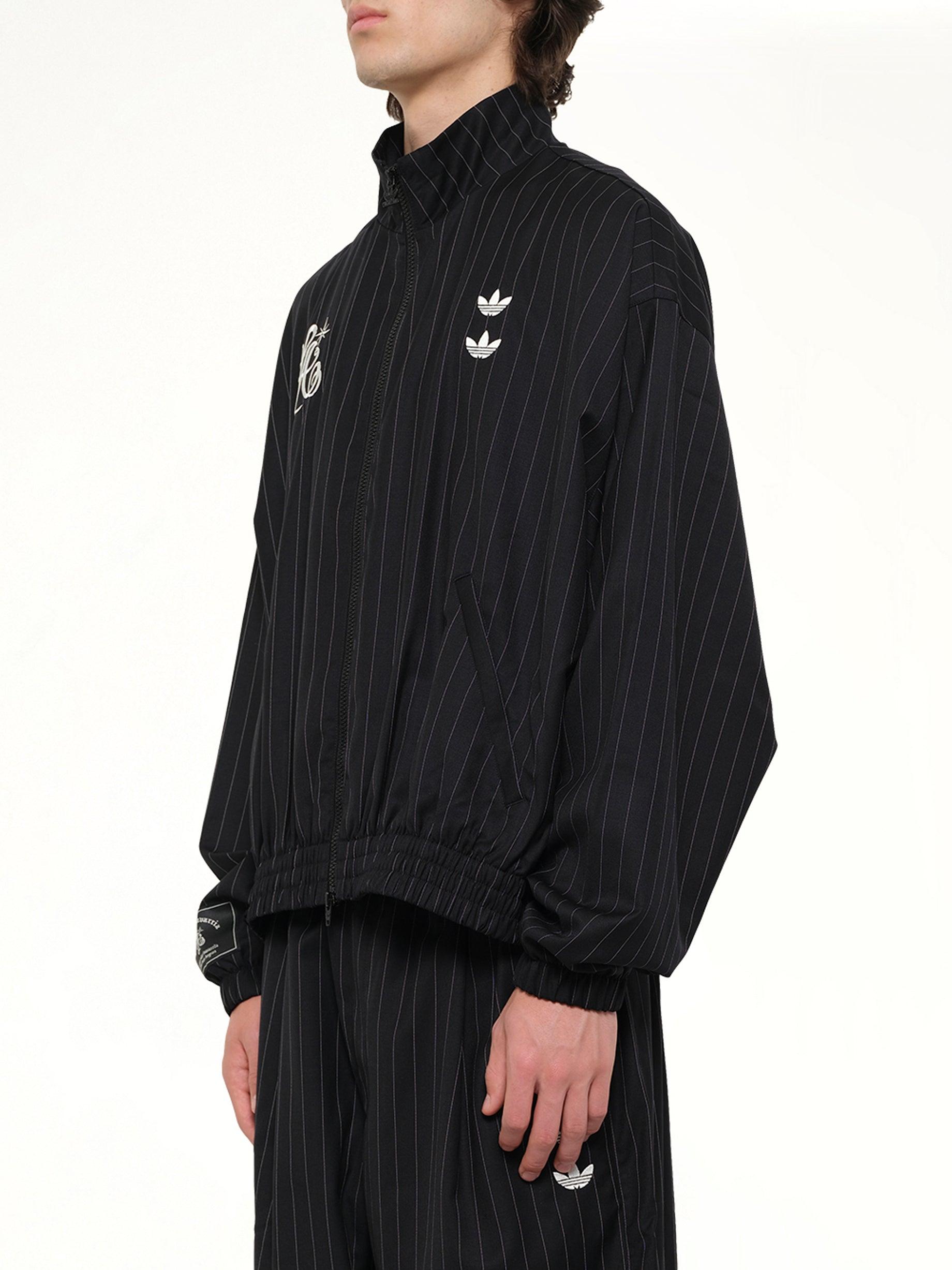 Willy Chavarria Adidas X Chavarria Pinstripe Jacket in Black for